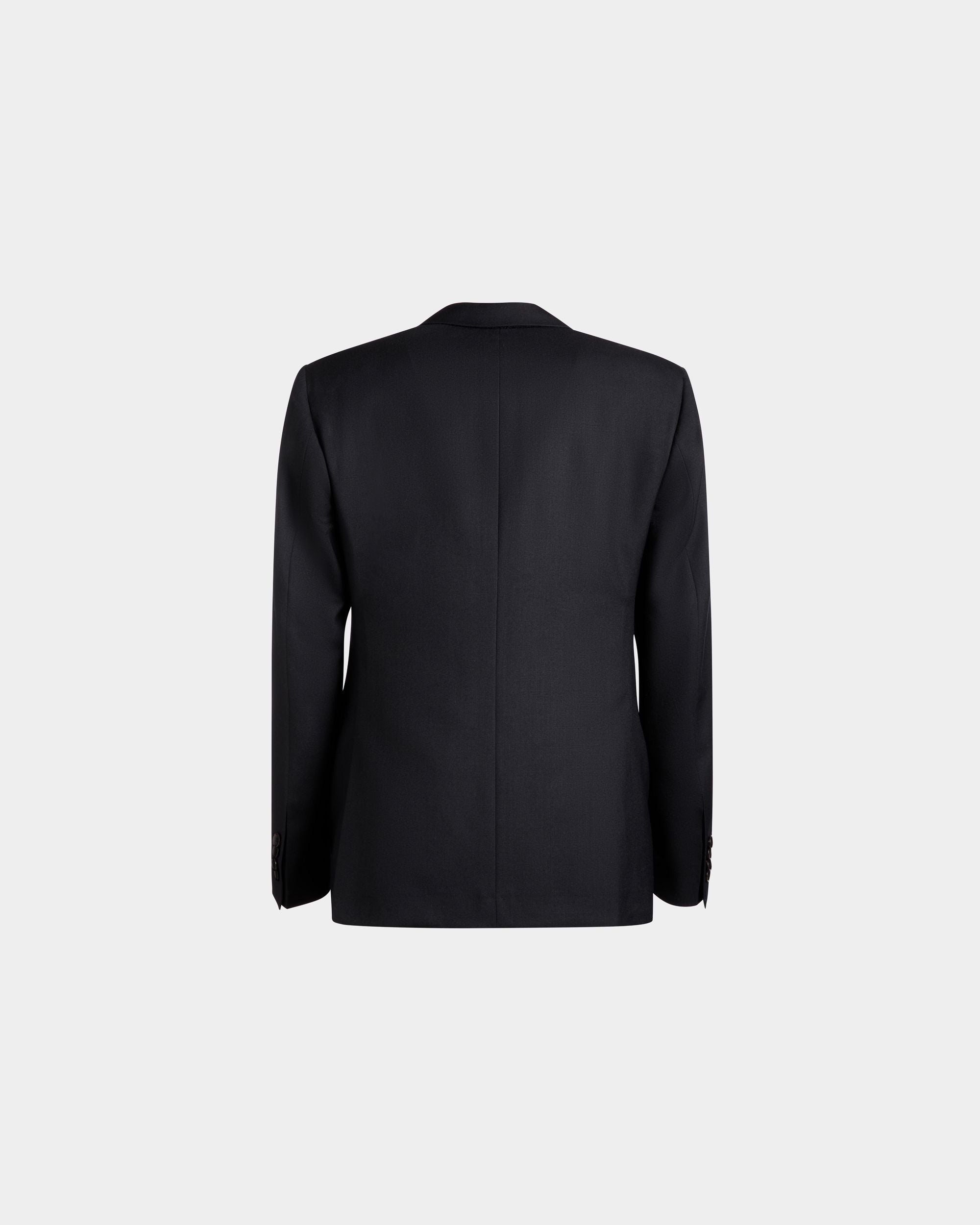 Einreihiger Blazer Aus Wolle In Navy Blue Aus Der Adrien Brody Travel-Kollektion - Herren - Bally - 09