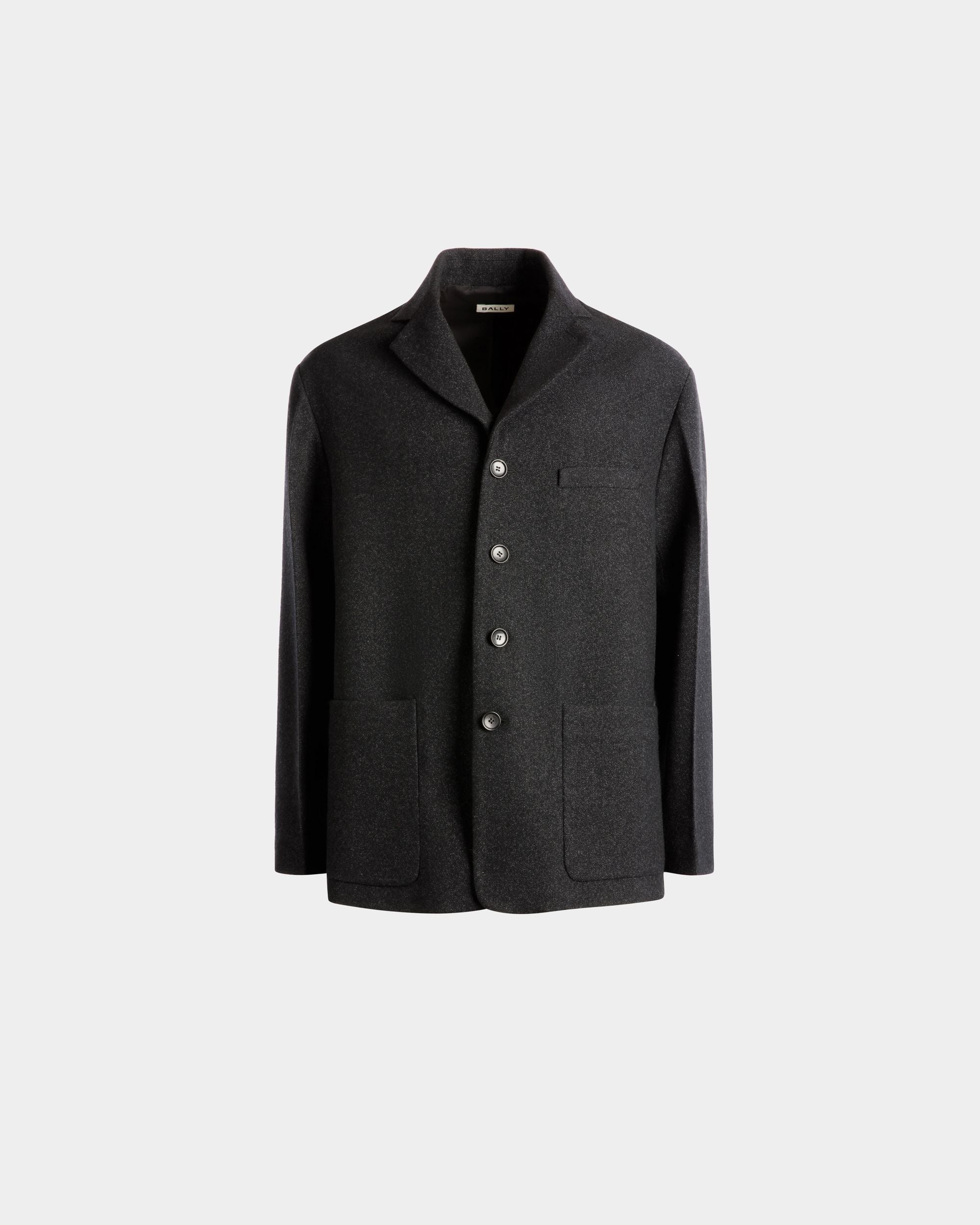 Blazer De Lana Gris Oscuro - Hombre - Bally - 01