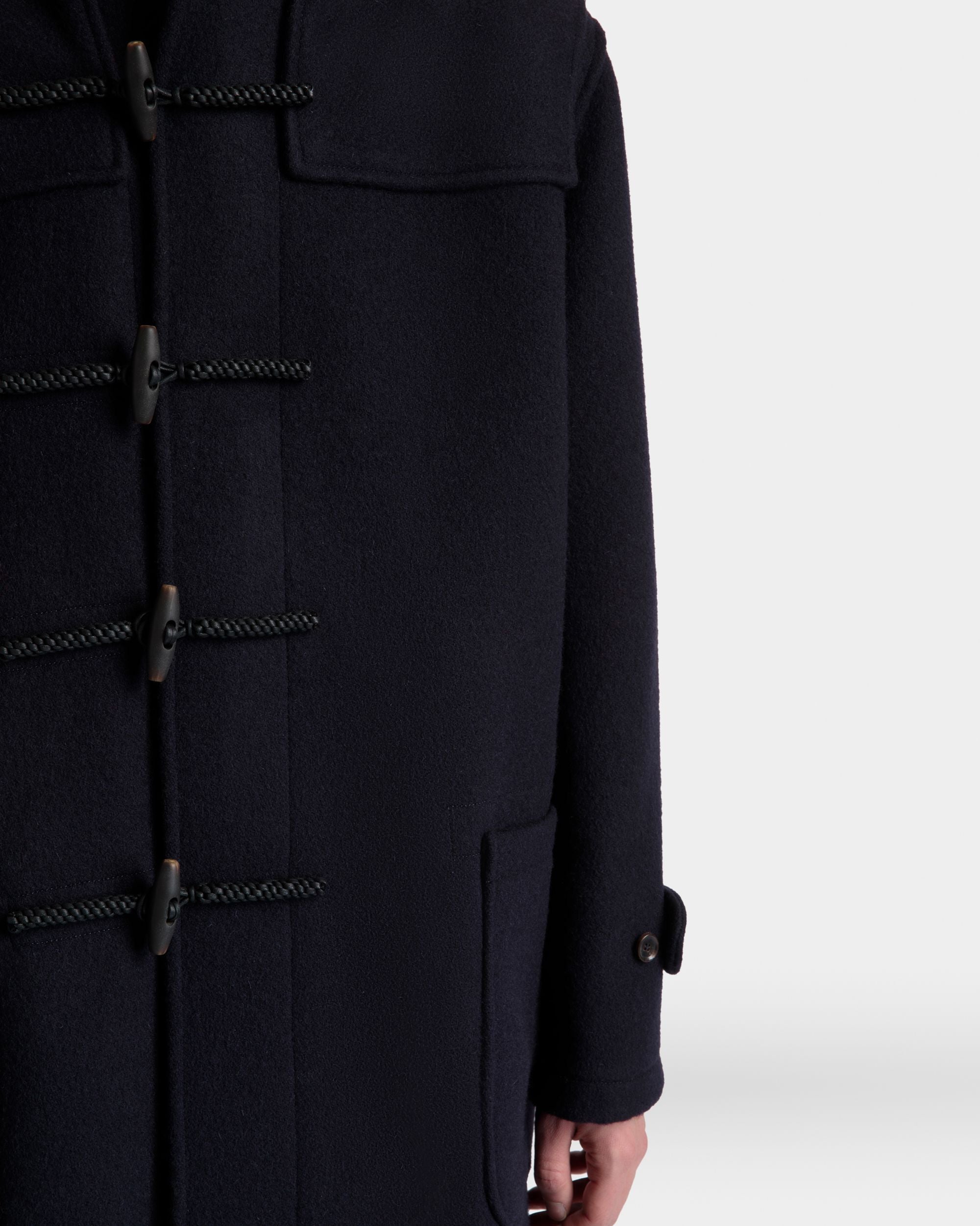 Duffel-Coat En Laine Navy Blue - Homme - Bally - 04