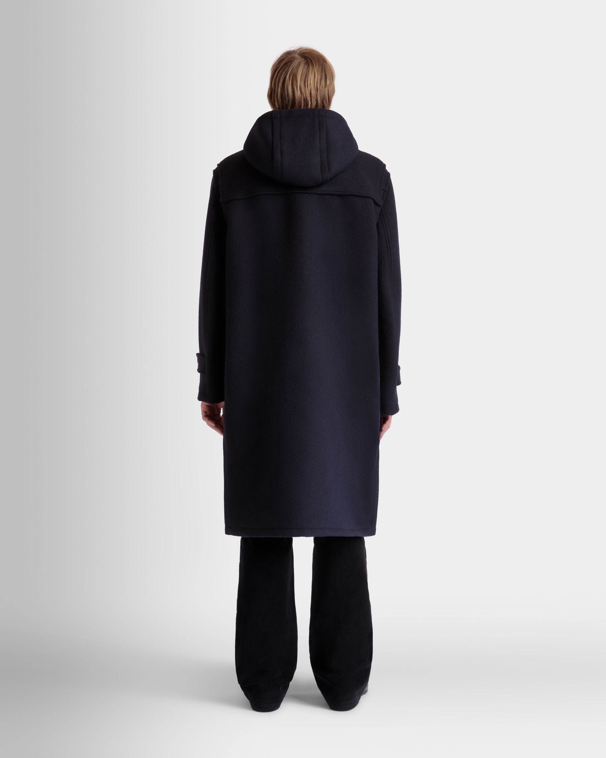 Duffel-Coat En Laine Navy Blue - Homme - Bally - 06