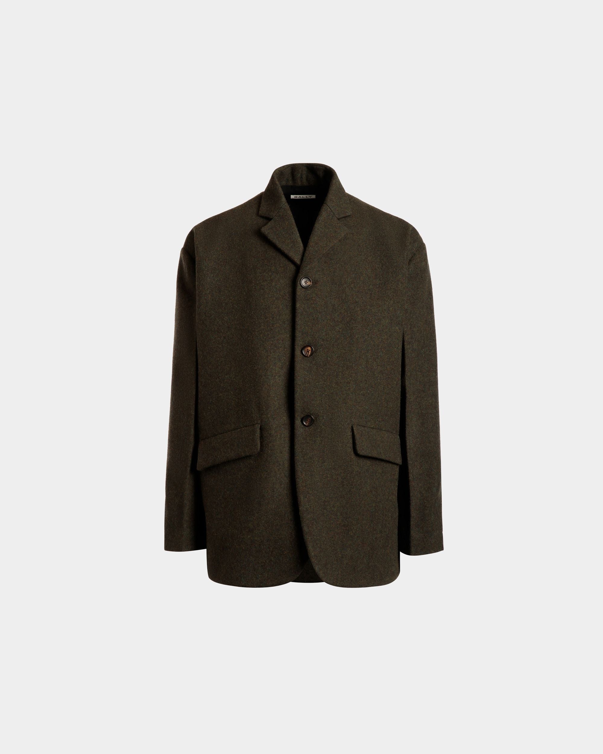 Blazer De Lana Verde Oscuro - Hombre - Bally - 01