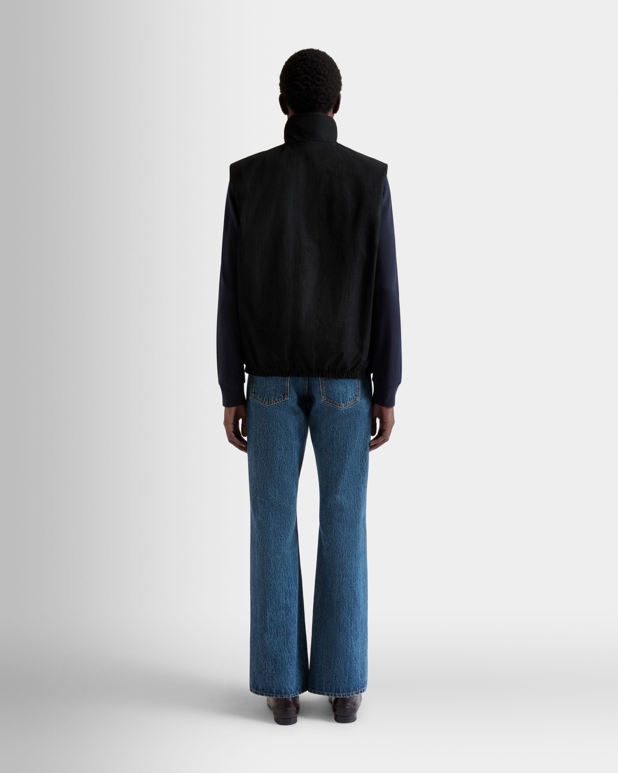 Gilet Réversible En Coton Mélangé Noir - Homme - Bally - 07