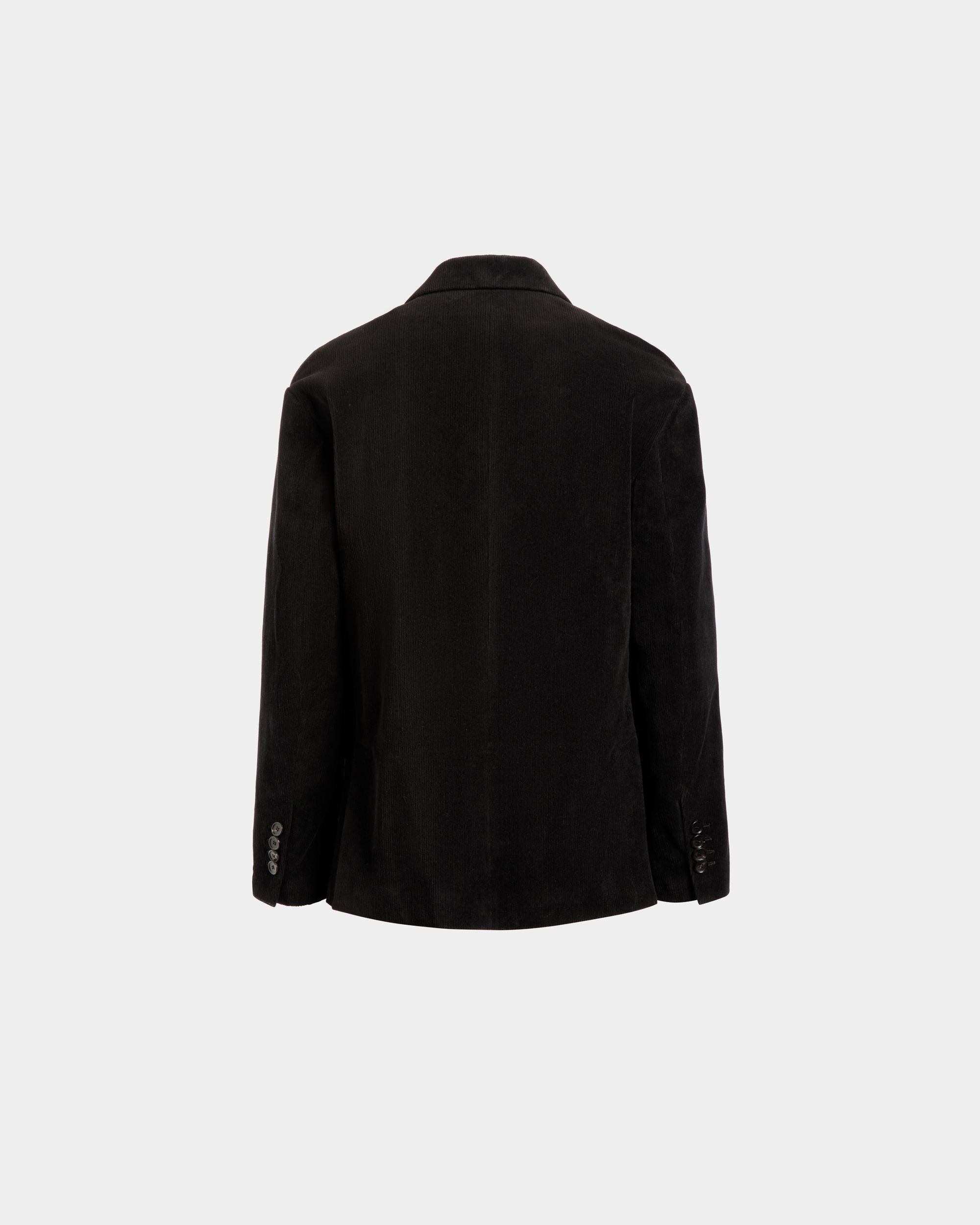 Blazer En Velours Côtelé De Coton Noir - Homme - Bally - 07