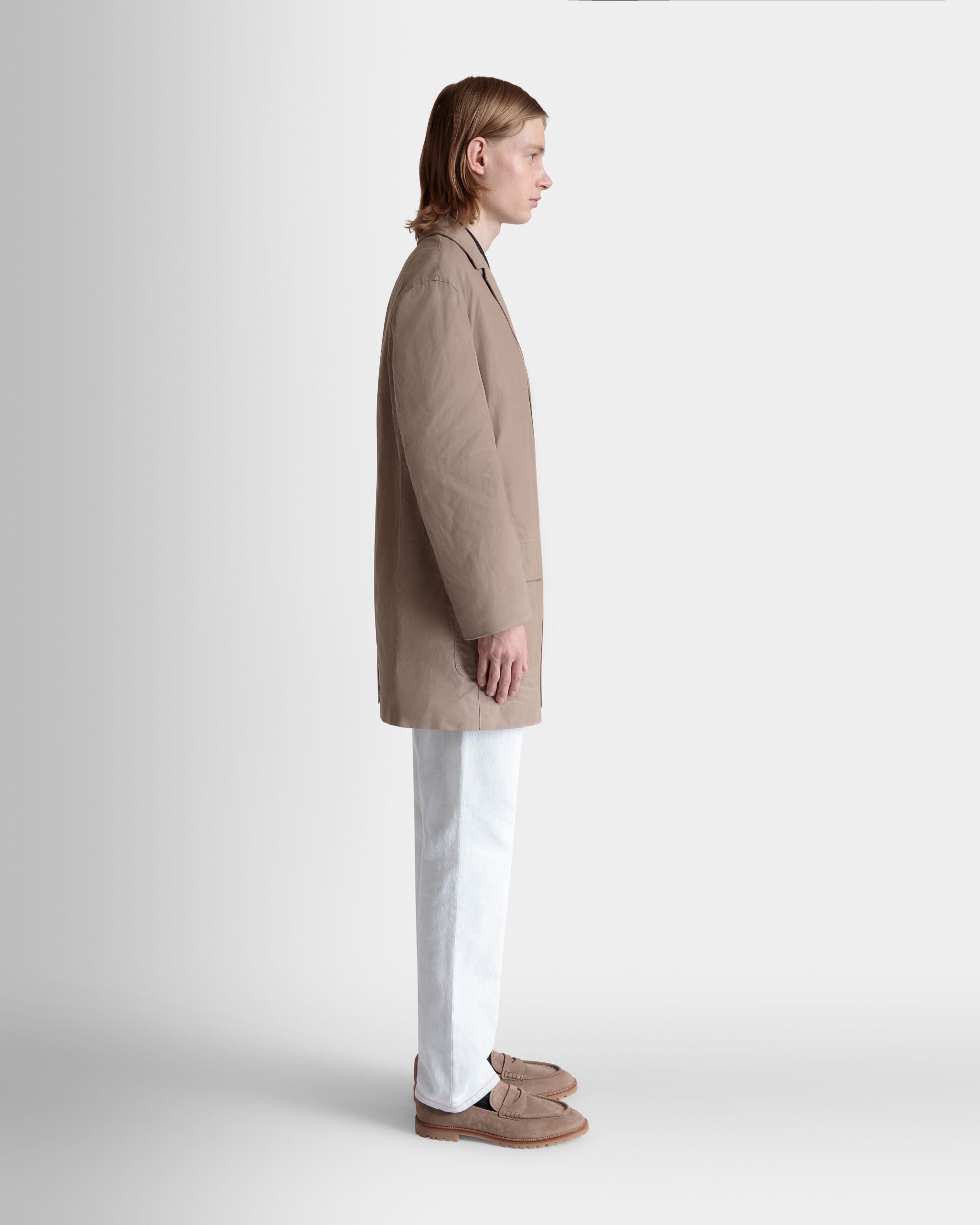 Manteau Car En Coton Beige - Homme - Bally - 05