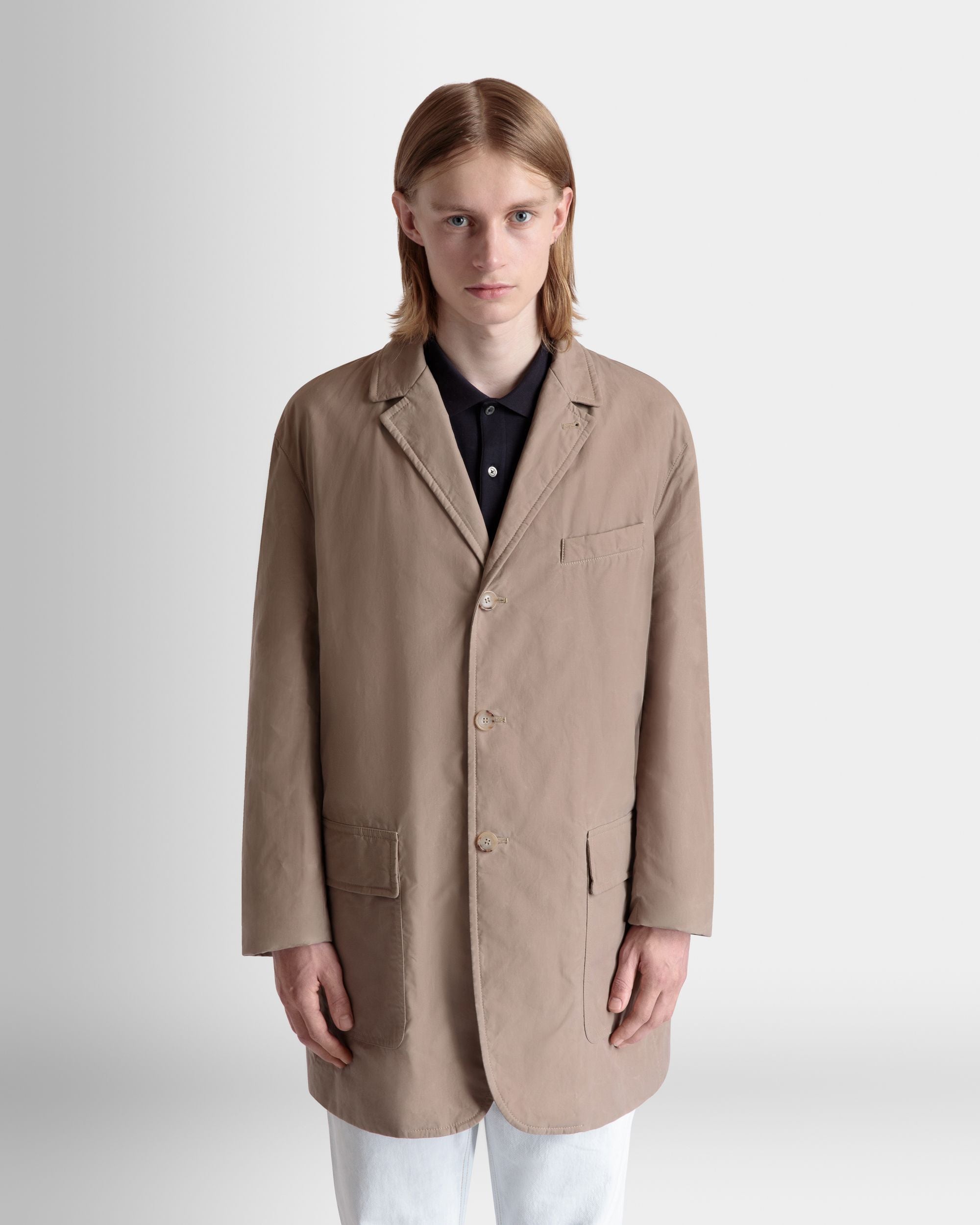 Manteau Car En Coton Beige - Homme - Bally - 08