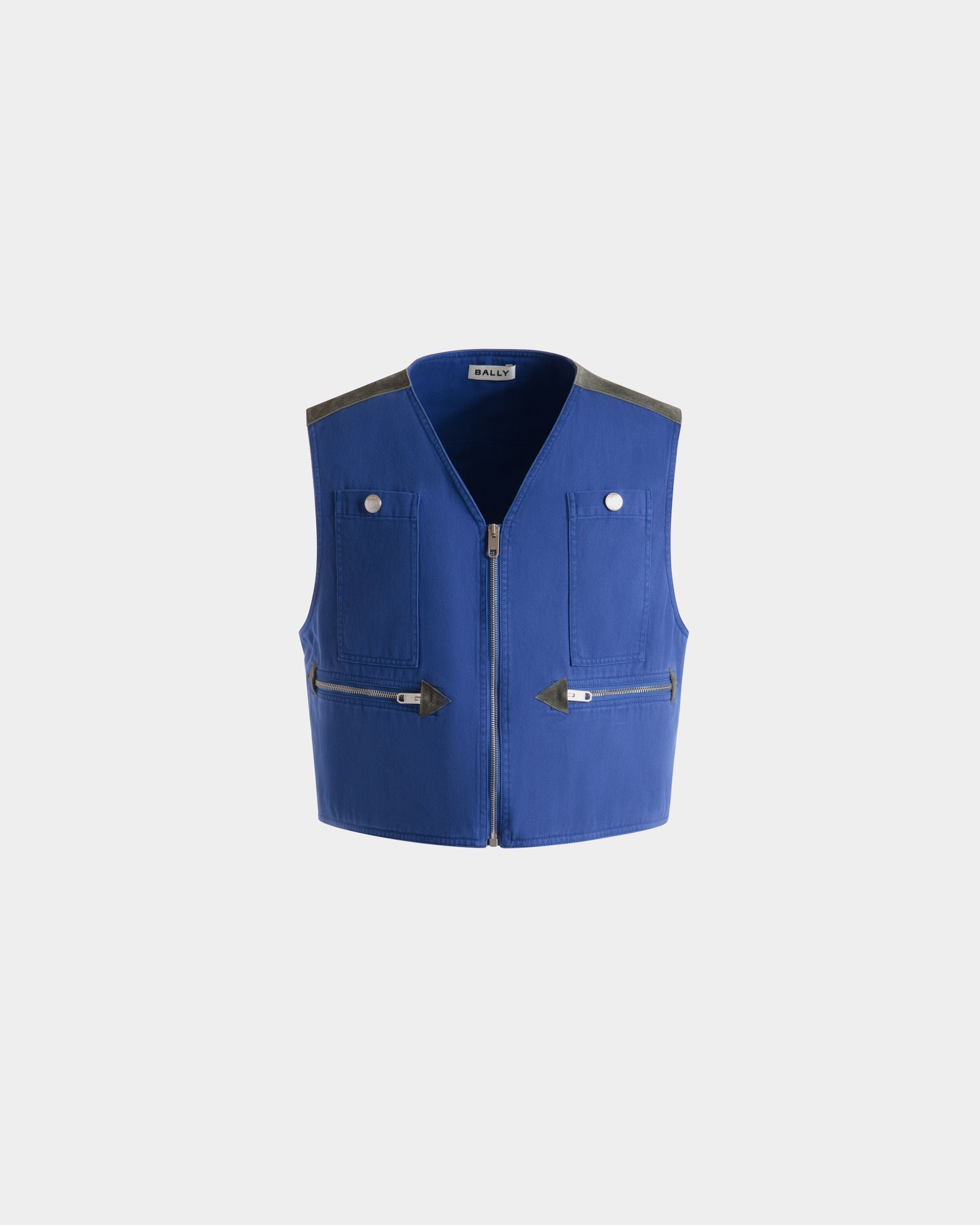 Gilet En Coton Bleu - Homme - Bally - 01