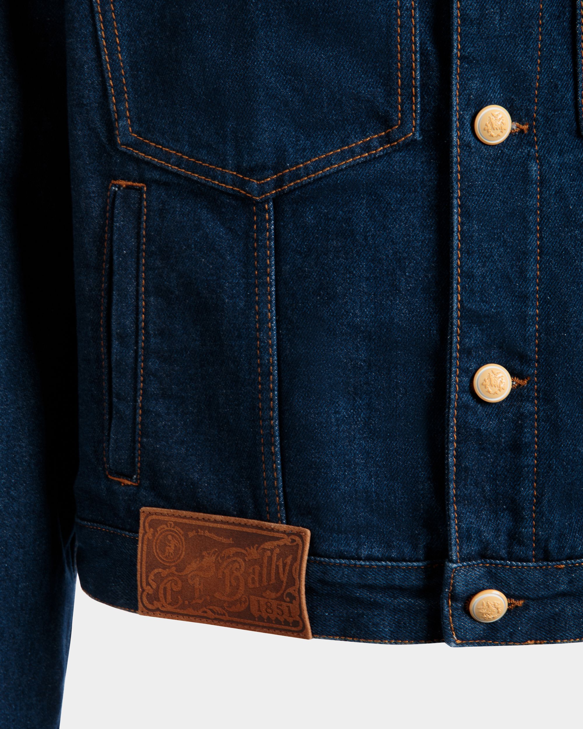 Truckerjacke Aus Baumwolle In Navy Blue - Herren - Bally - 02
