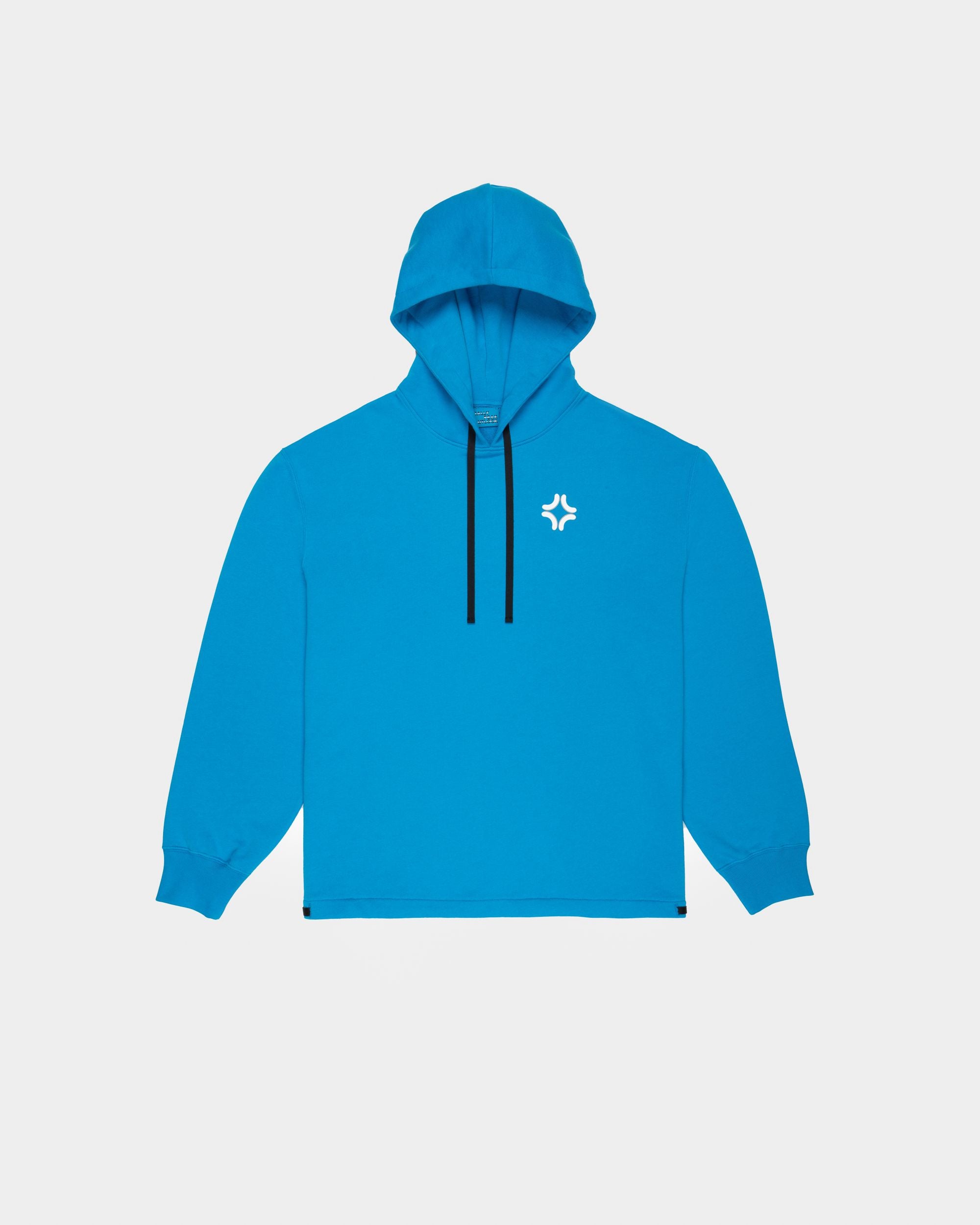 Organic Cotton Sweatshirt In Blue - Men's - Bally - 01