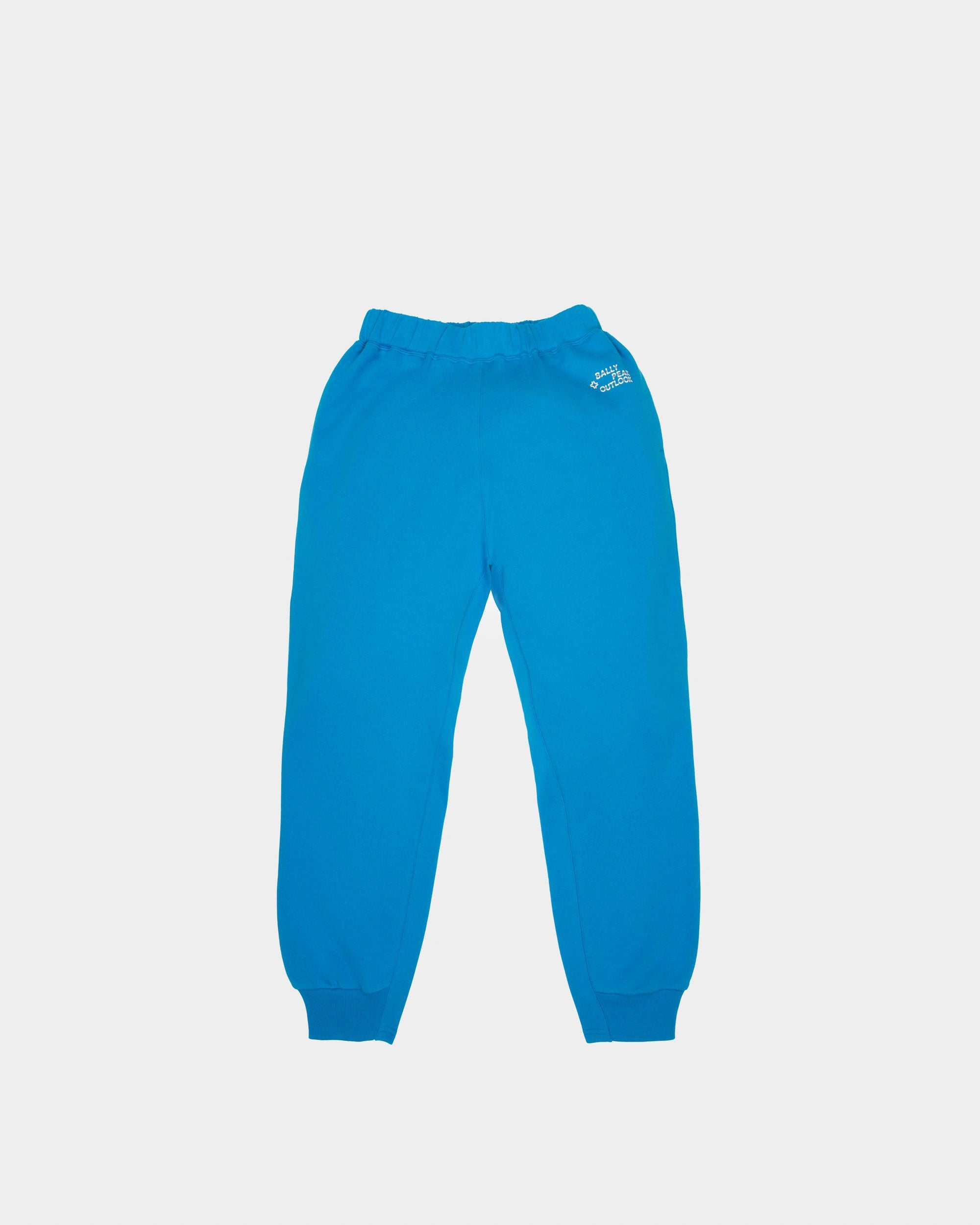 Organic Cotton Joggers In Blue - Men's - Bally - 01