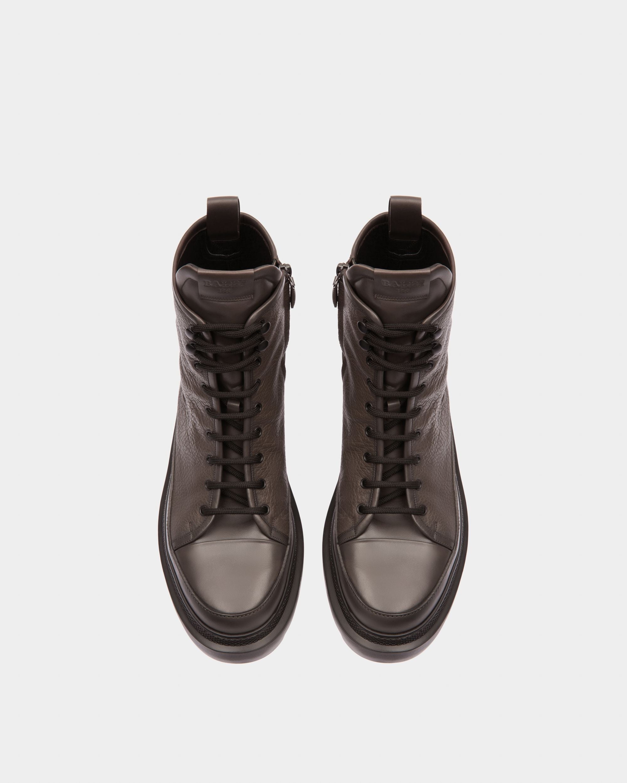Vatiz Bottes En Cuir Vert Militaire - Homme - Bally - 02