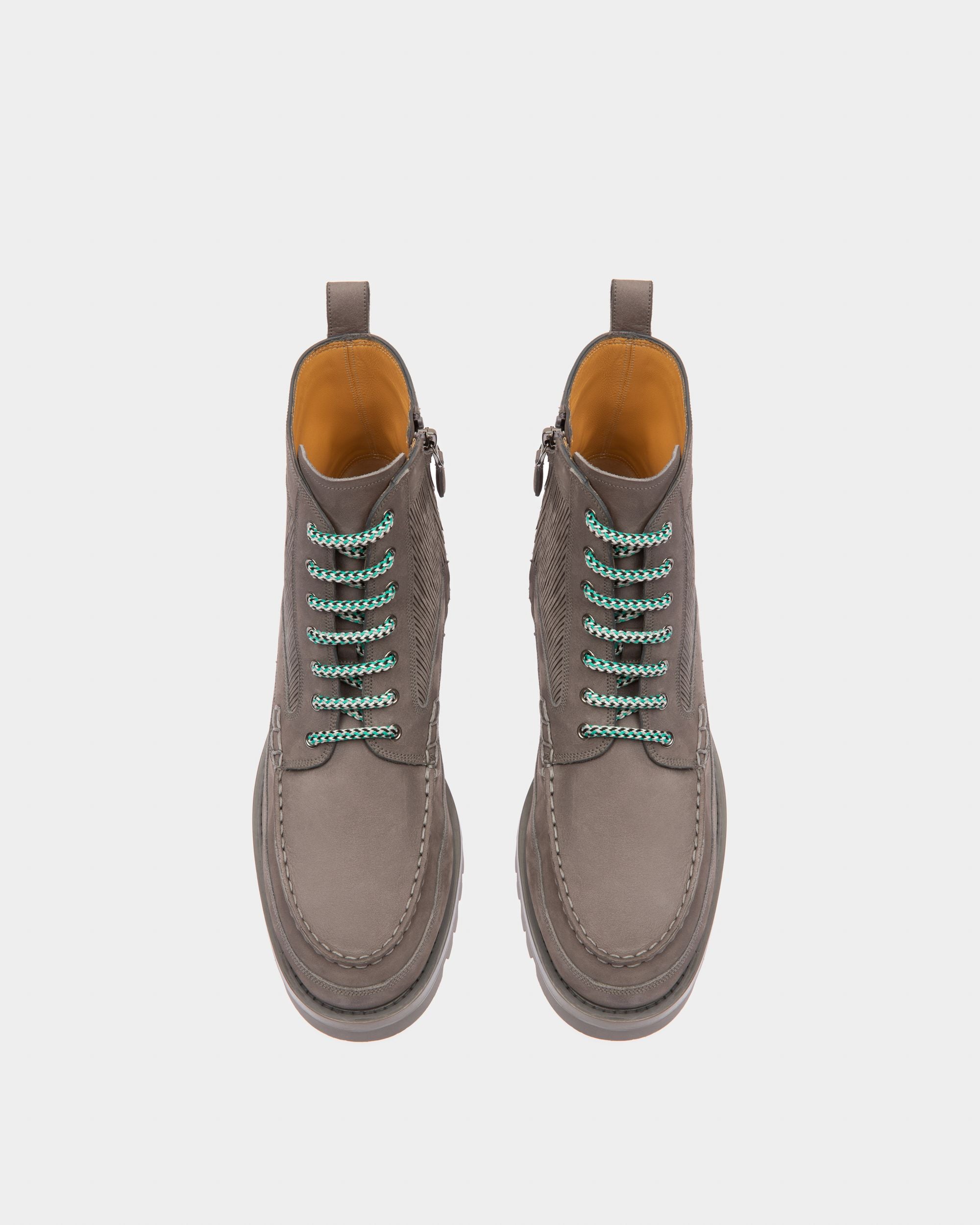 Treldon Bottes En Cuir Minéral Foncé - Homme - Bally - 02
