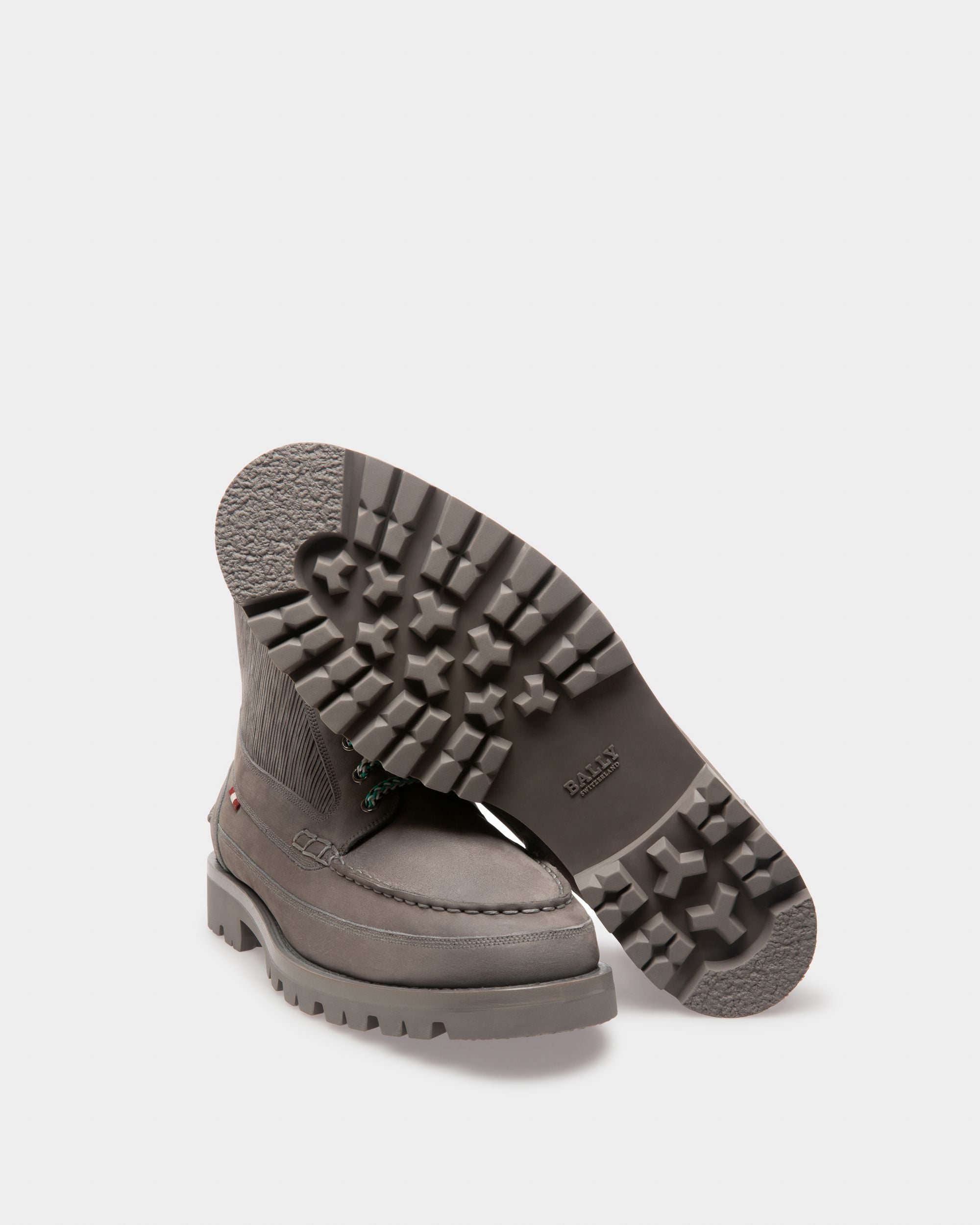 Treldon Bottes En Cuir Minéral Foncé - Homme - Bally - 05