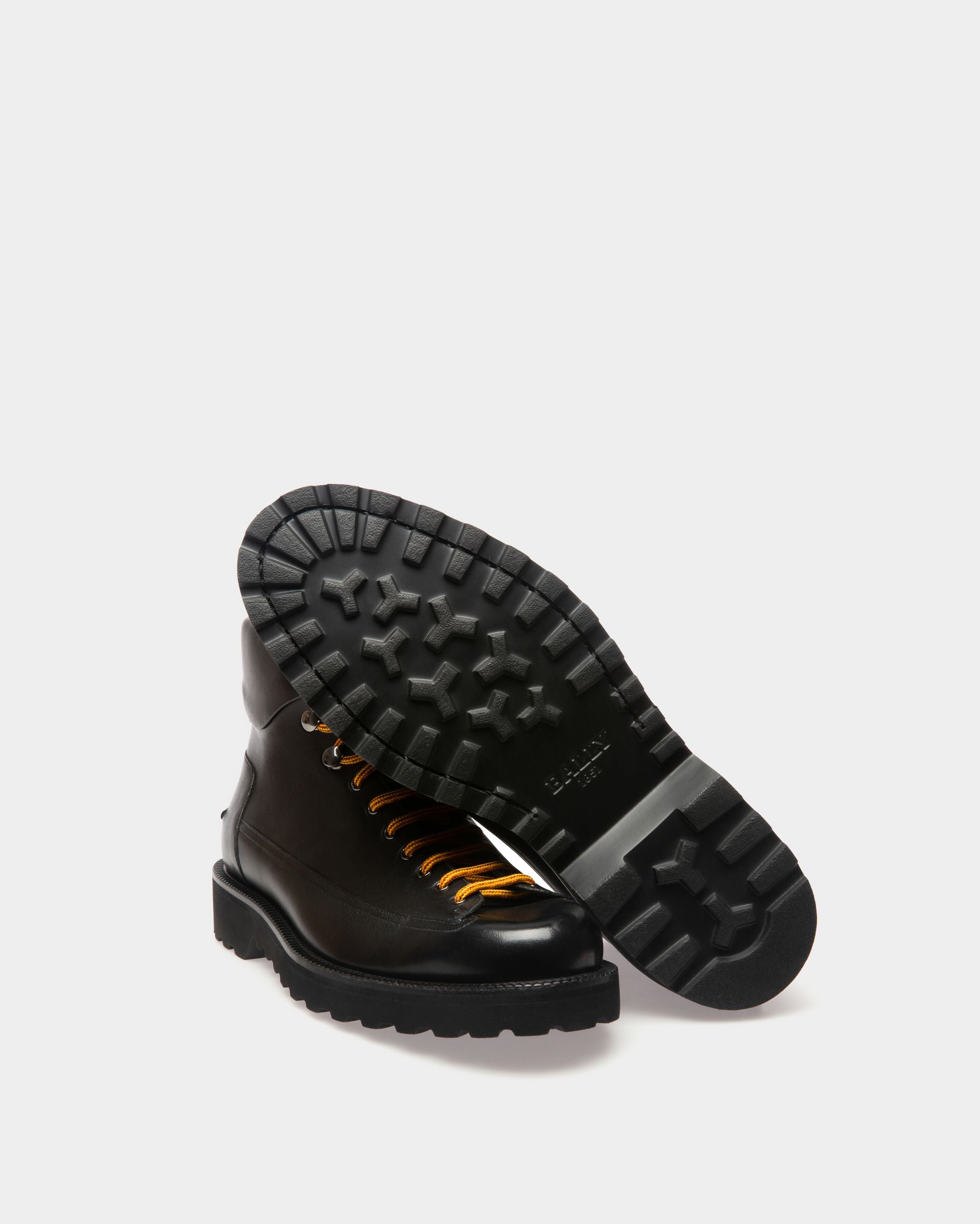 Norkwel Leather Boots In Black - Men's - Bally - 04