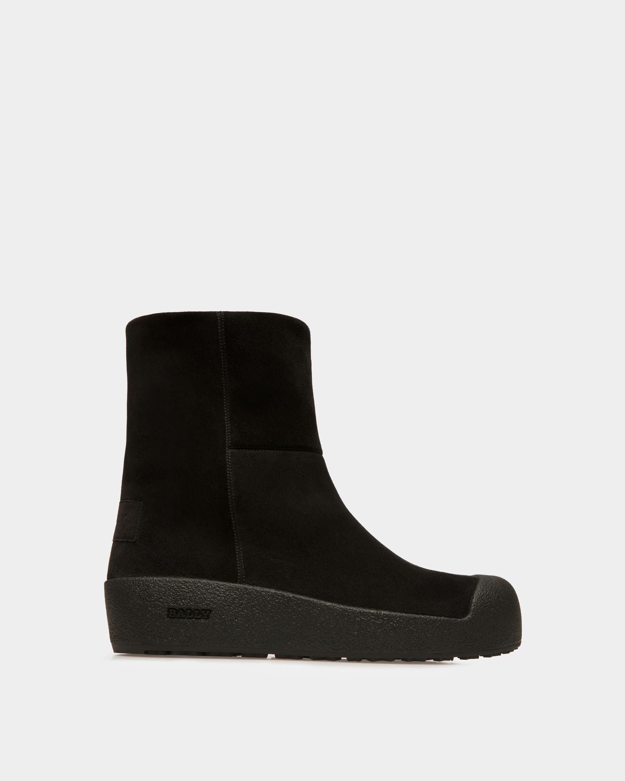 Gstaad Bottes De Neige En Cuir Noir - Homme - Bally - 01