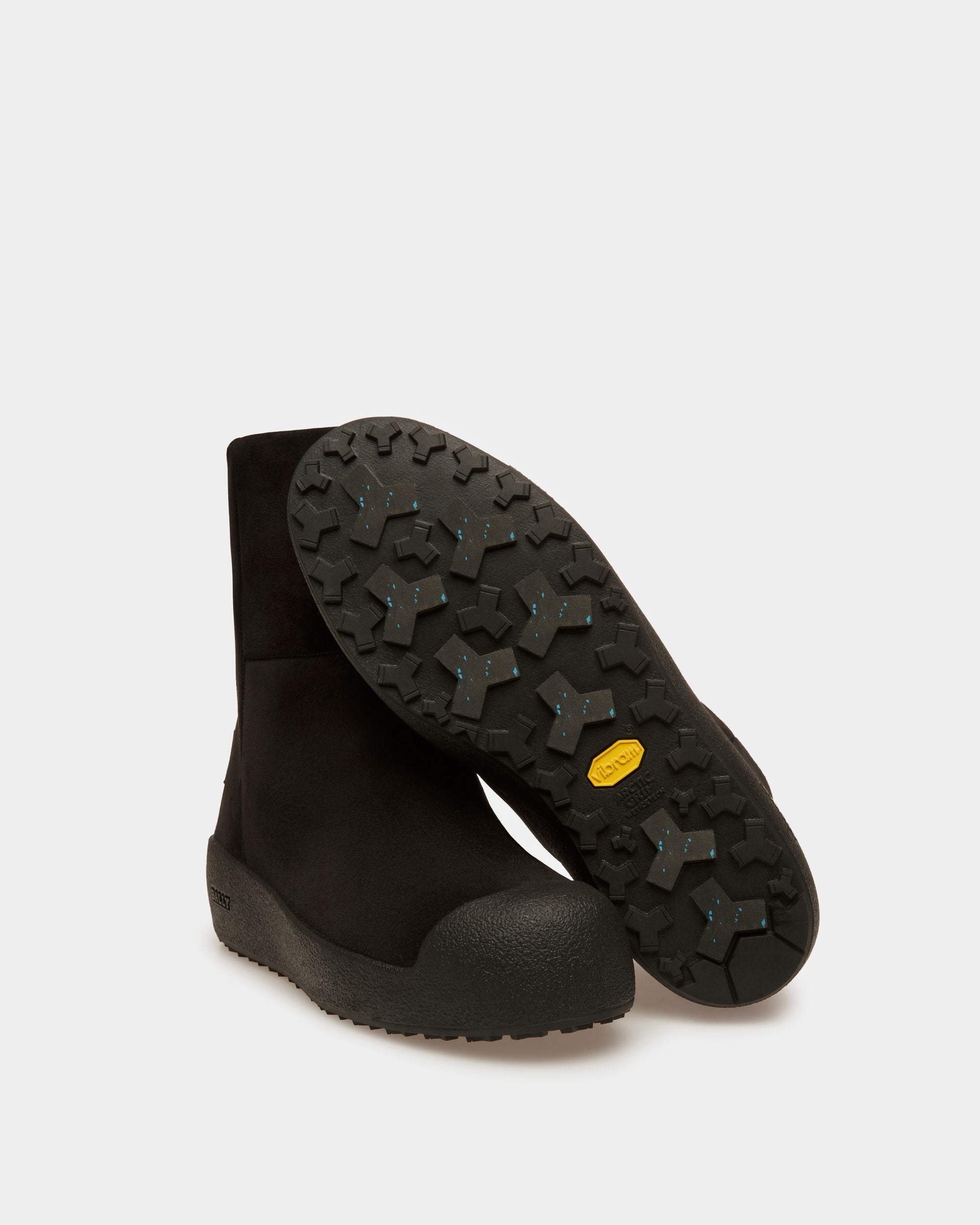 Gstaad Bottes De Neige En Cuir Noir - Homme - Bally - 05