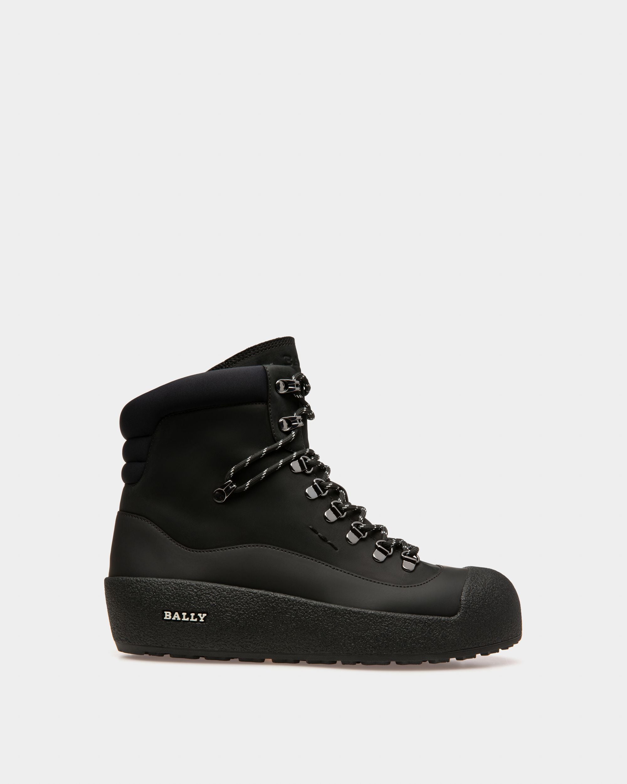 Cayden Leather Snow Boots In Black - Men's - Bally - 01