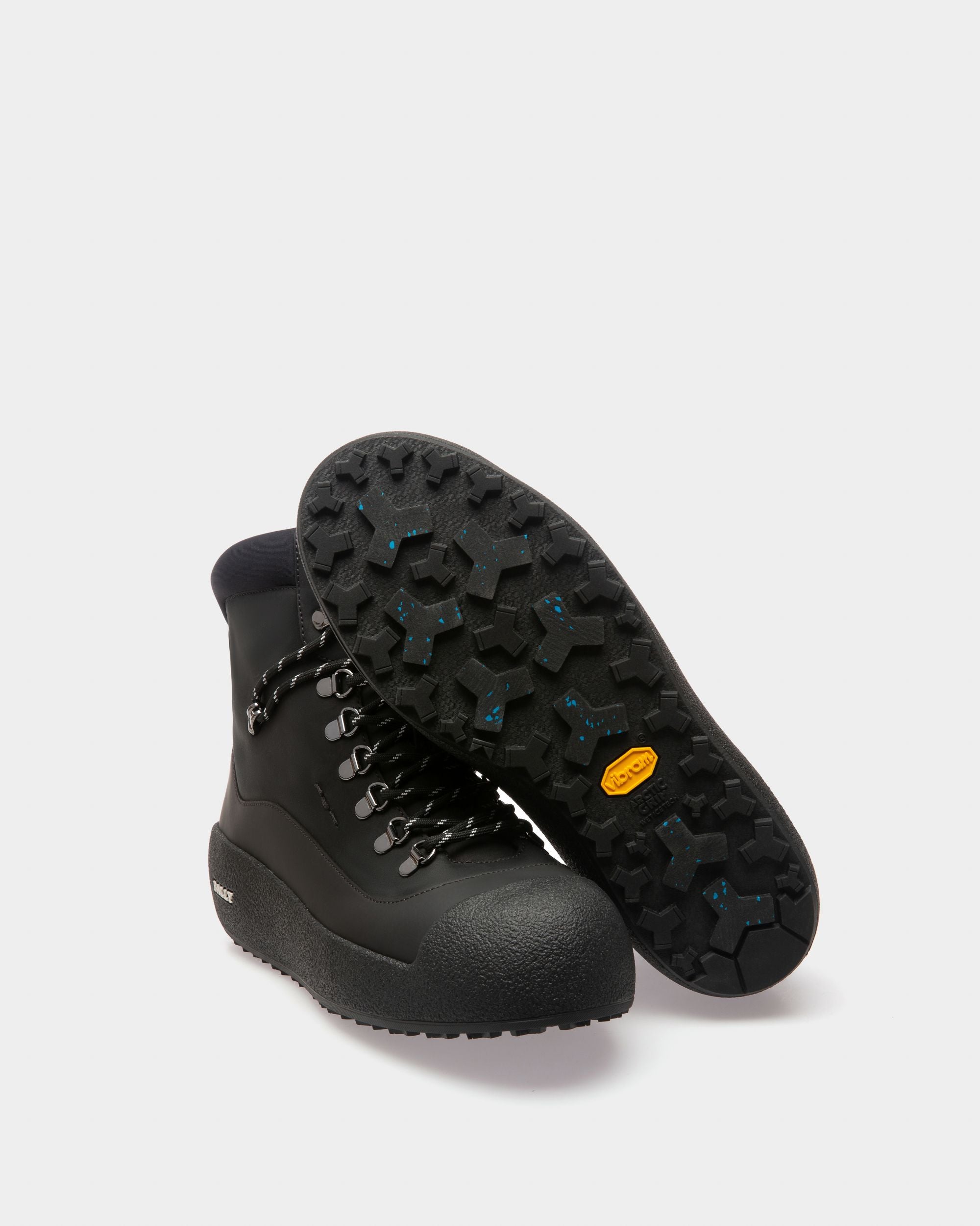 Cayden Leather Snow Boots In Black - Men's - Bally - 05