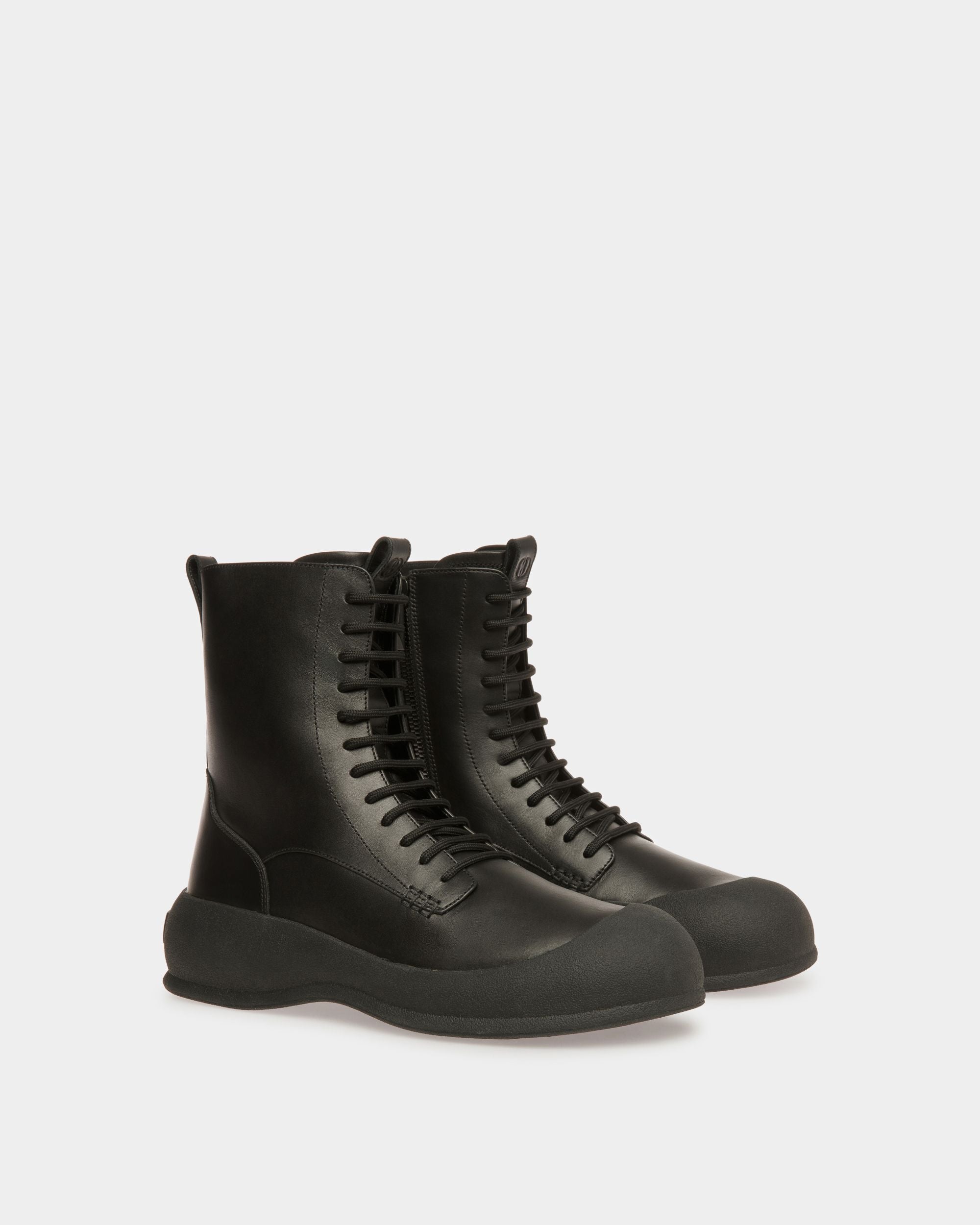 Frei Snow Boots In Black Leather - Men's - Bally - 02