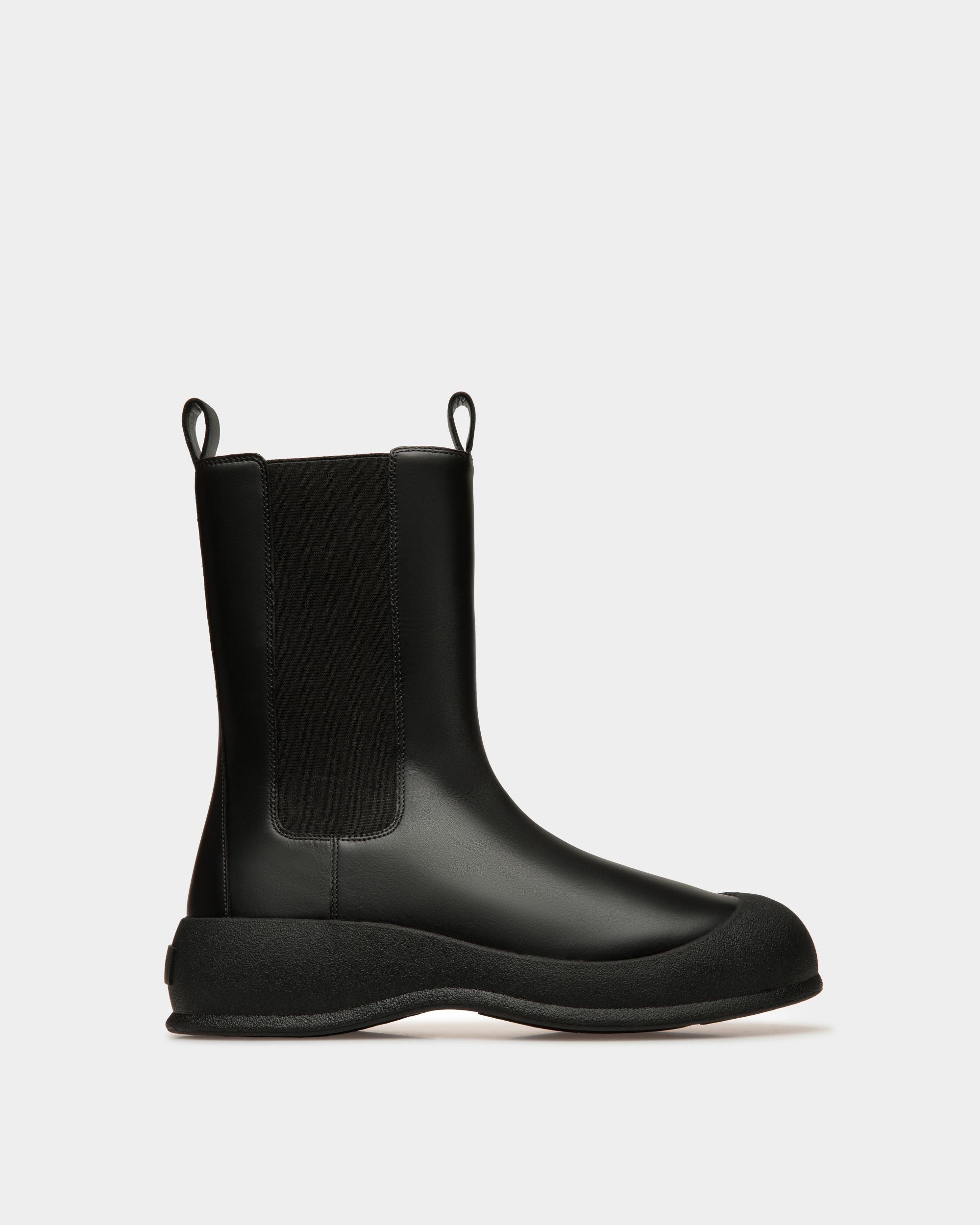Bottes De Neige Frei En Cuir Noir - Homme - Bally - 01