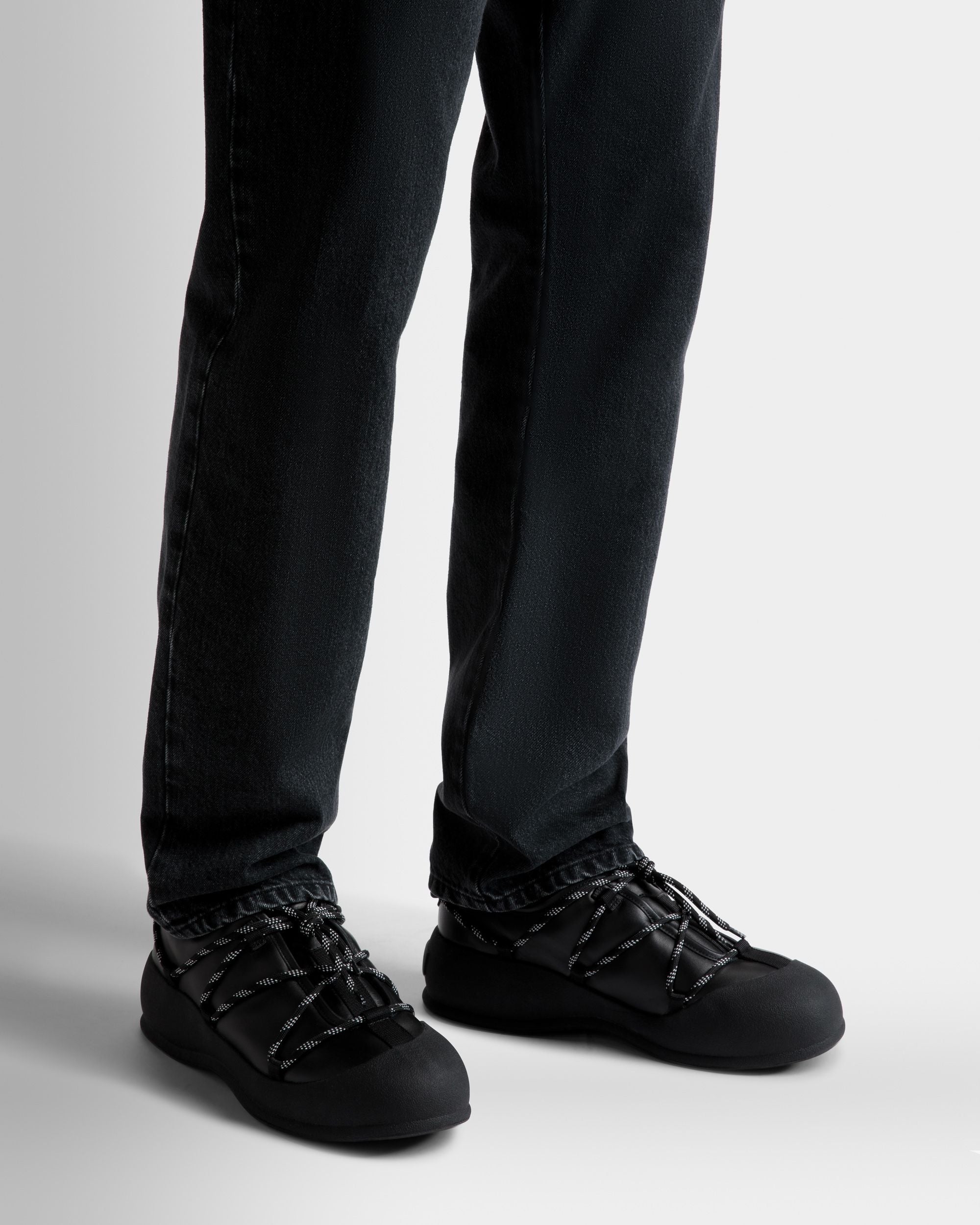 Frei Snow Boots In Black Leather - Men's - Bally - 02