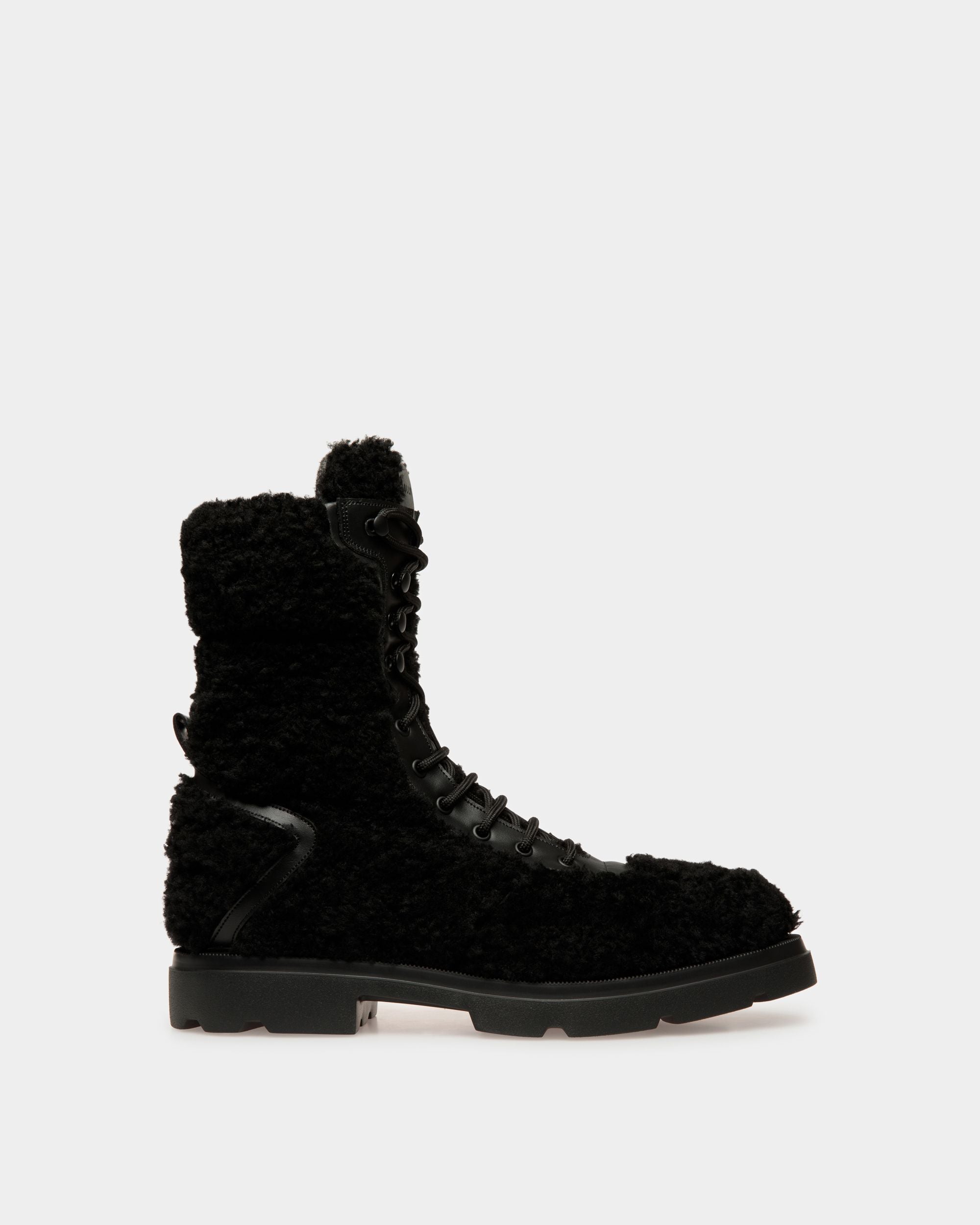 Botas Enga De Pelo Sintético Negro - Hombre - Bally - 01