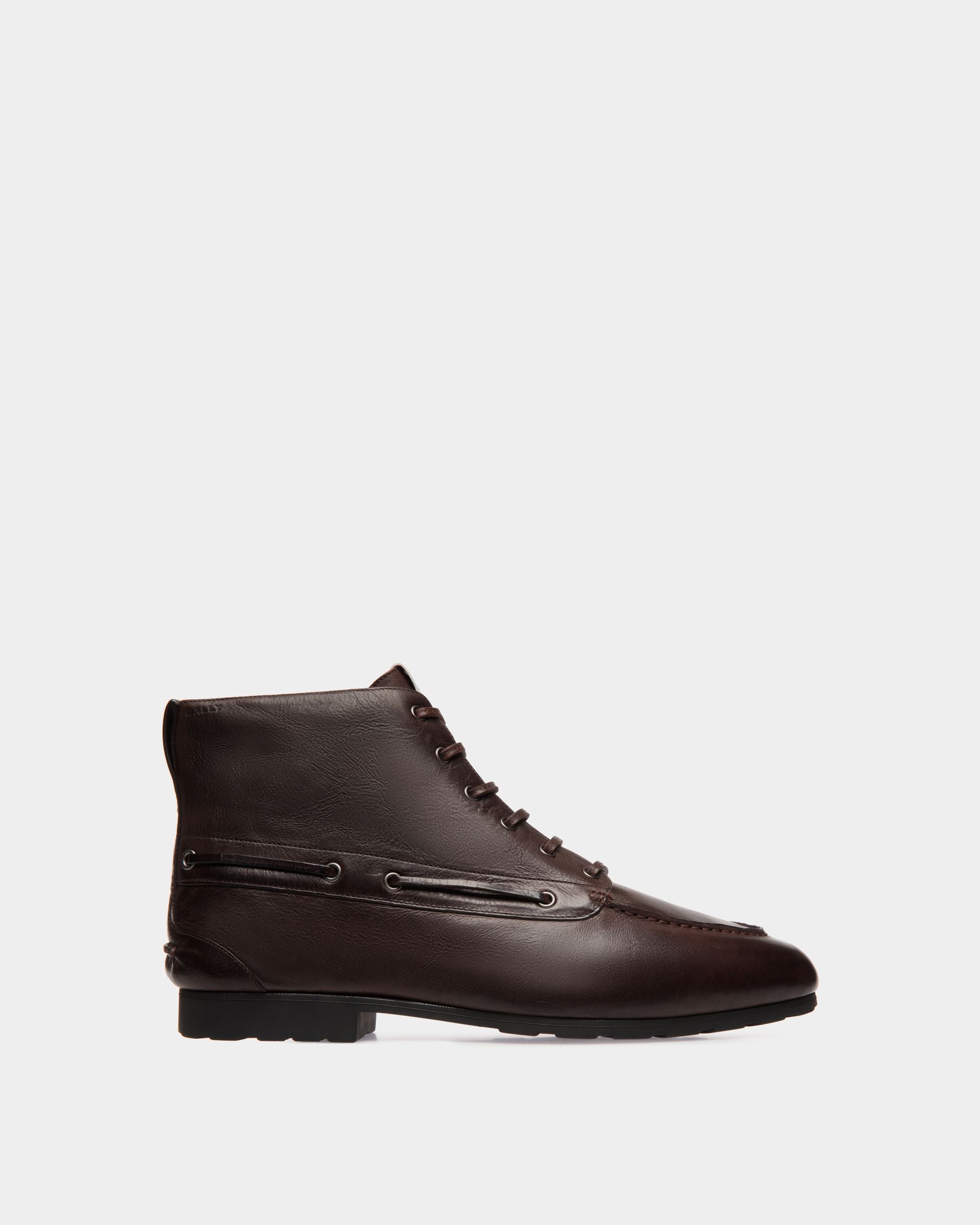 Winter Capsule Stiefeletten Aus Leder In Ebenholzschwarz - Herren - Bally - 01
