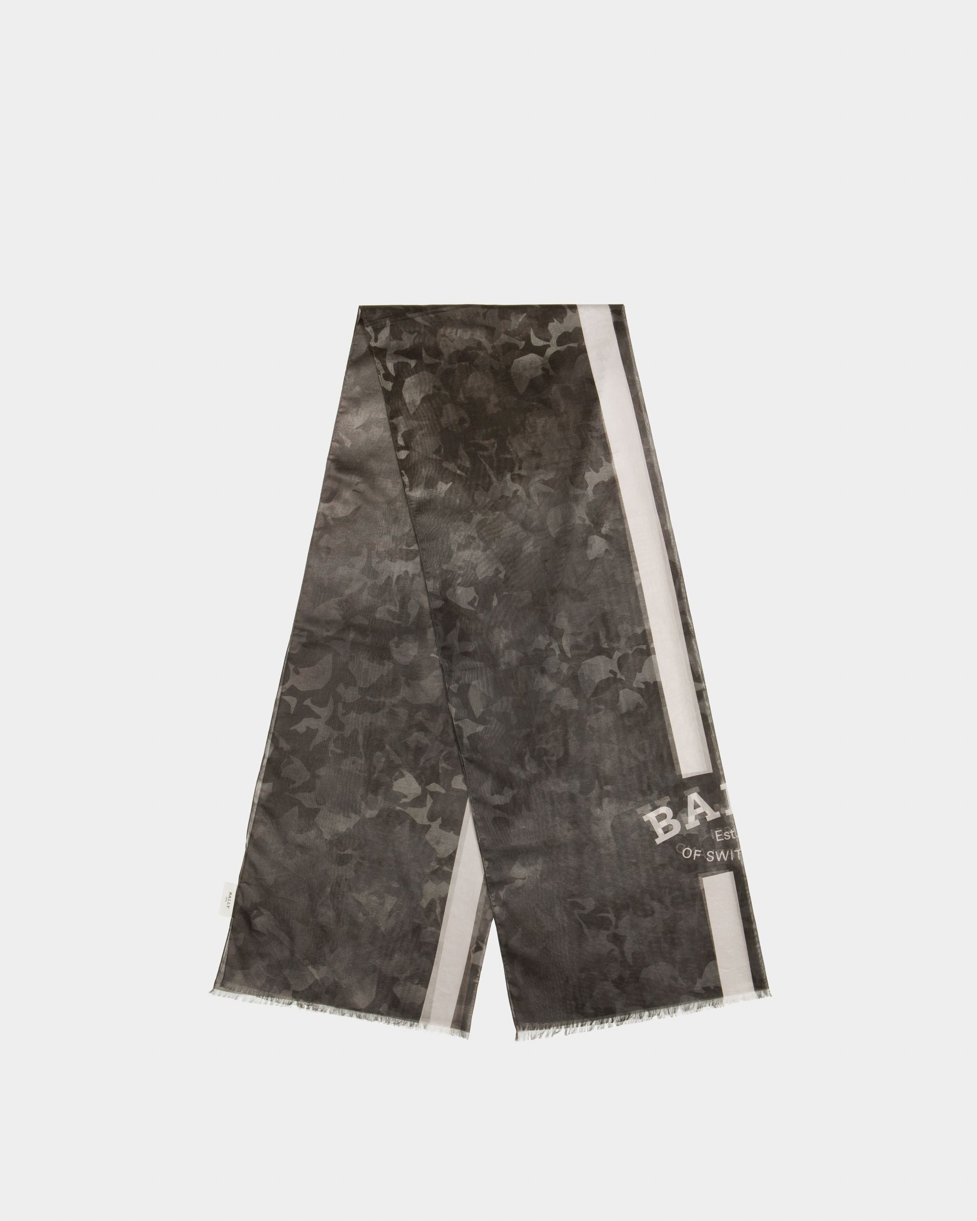 Écharpe En Coton Noir - Homme - Bally - 01
