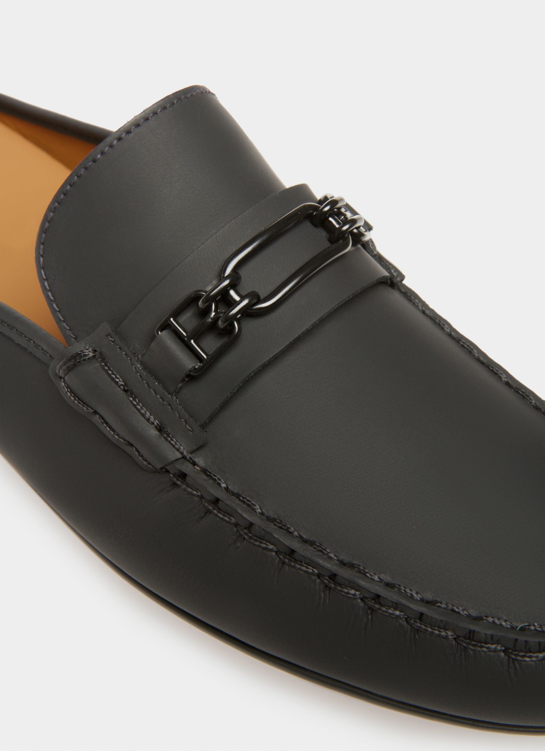 Zapato Driver Villeneuve En Piel Revestida De Goma Color Negro - Hombre - Bally - 05