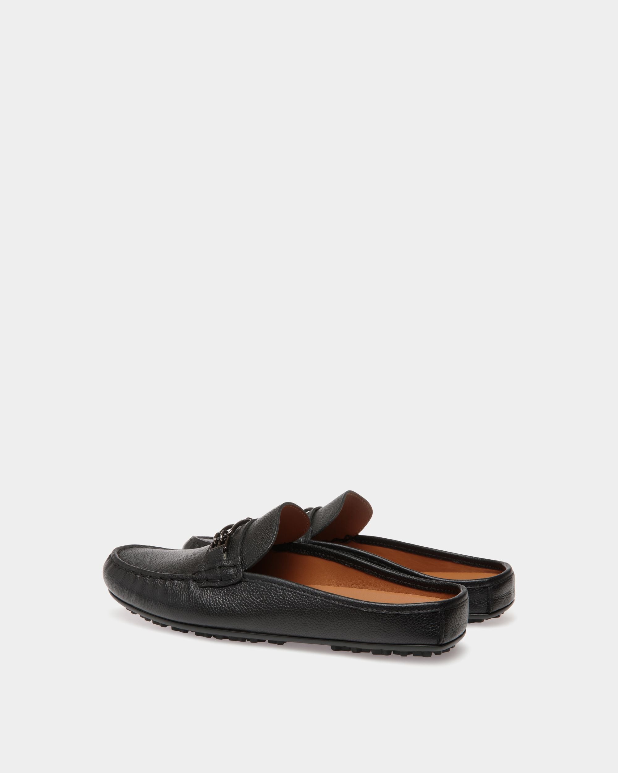 Villeneuve Drivers In Black Leather - Herren - Bally - 03