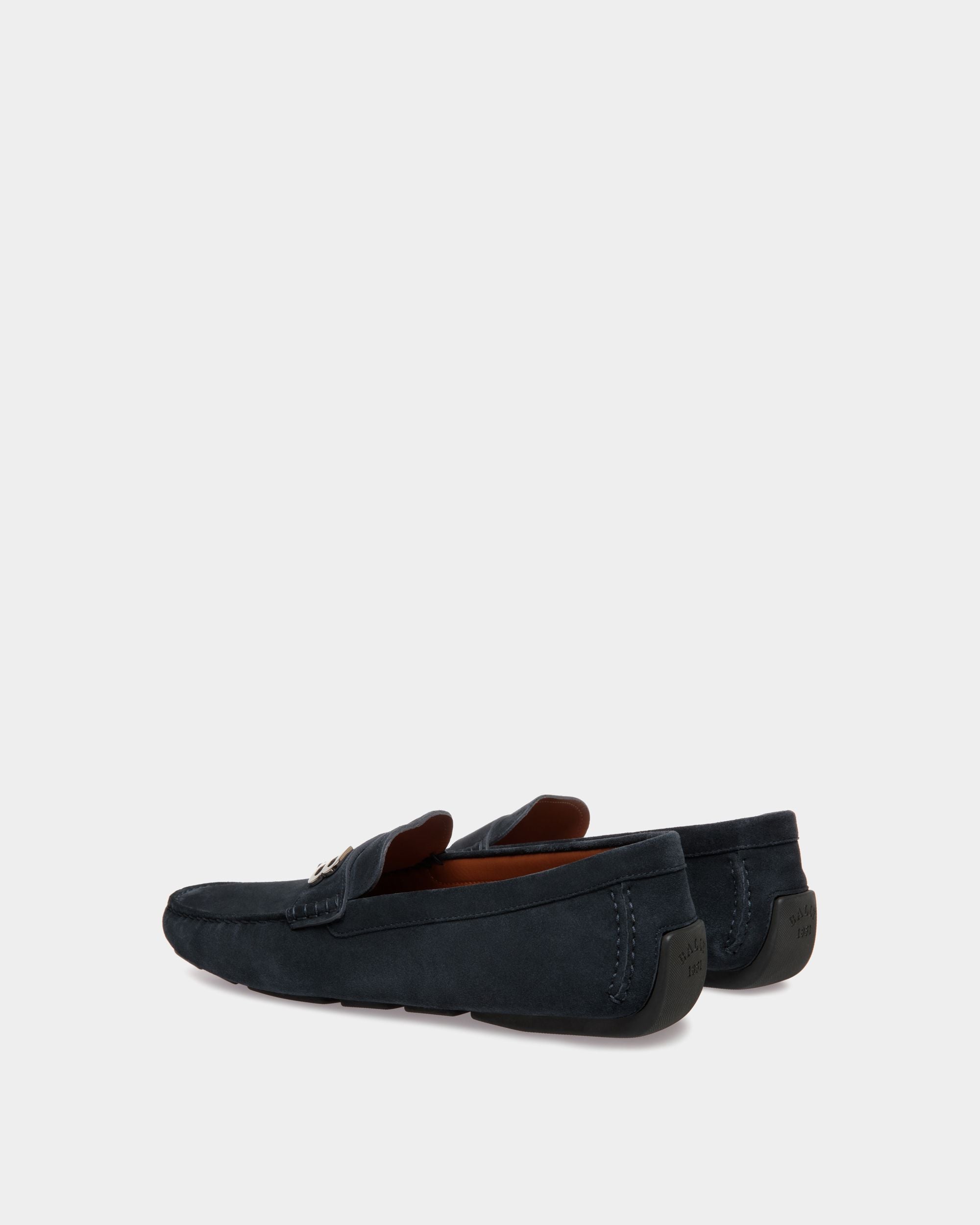 Drivers In Blue Leather - Men's - Bally - 03