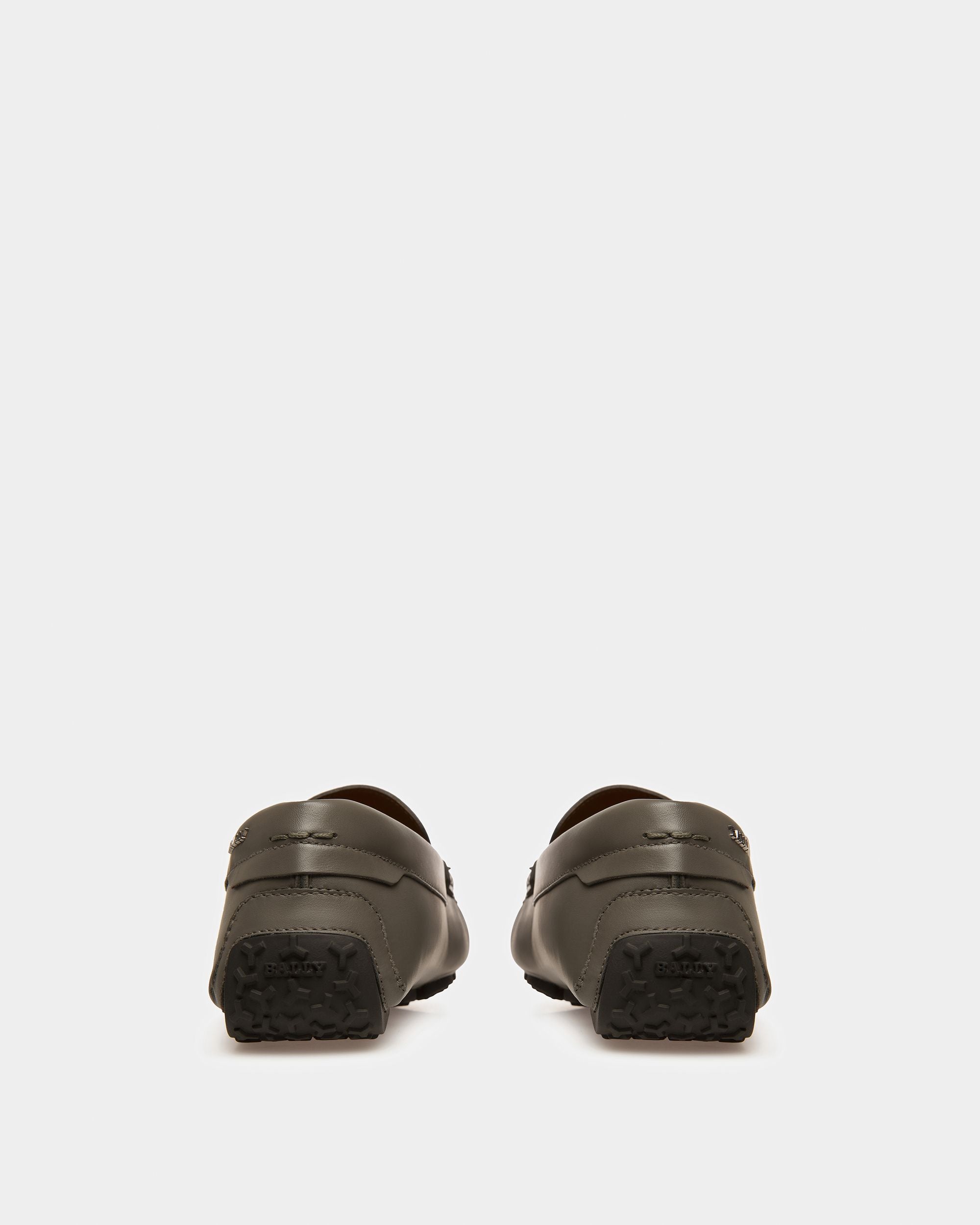 Pinter Mokassins Aus Leder In Dark Mineral - Herren - Bally - 04