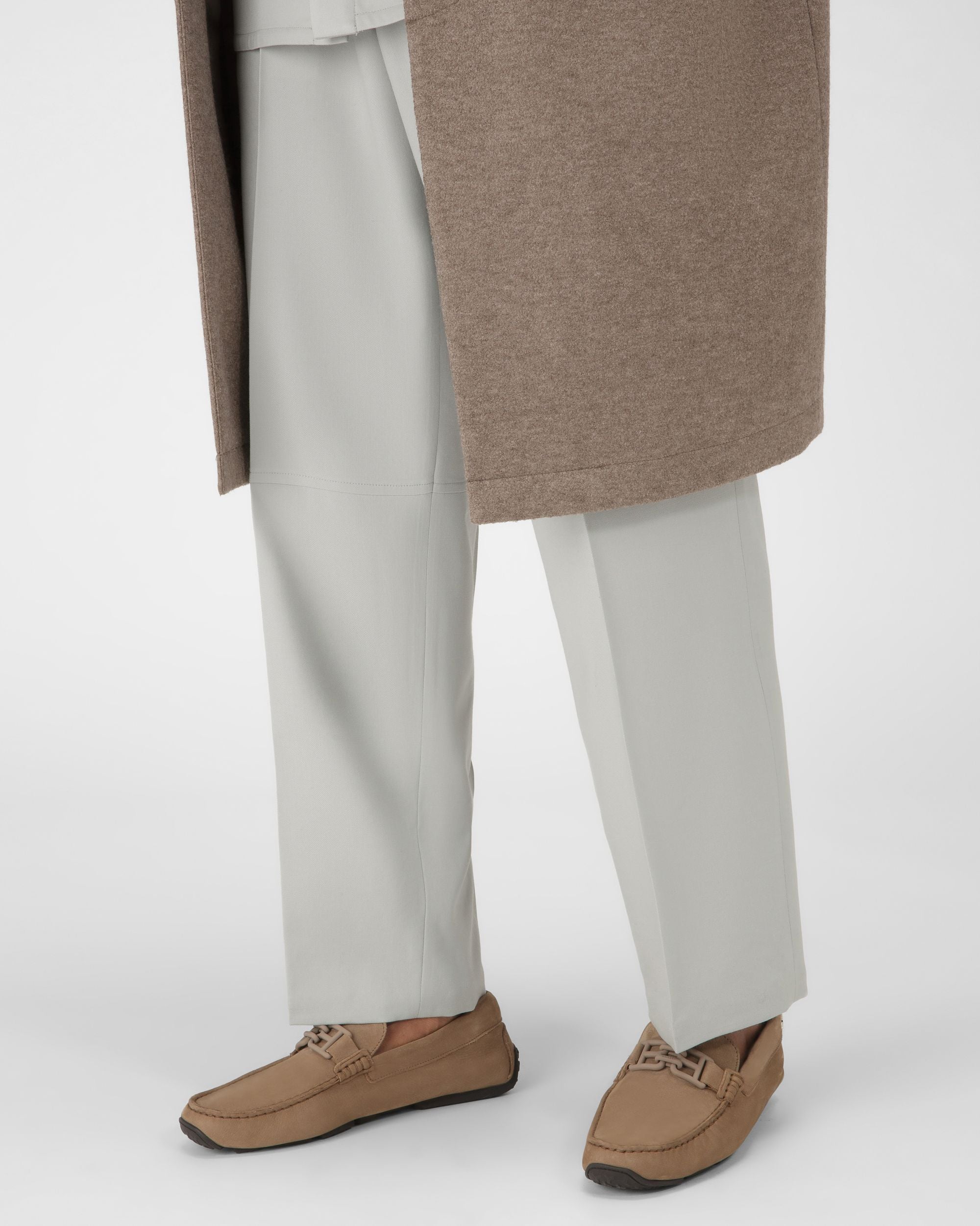 Parsal Drivers En Cuir Taupe - Homme - Bally - 02