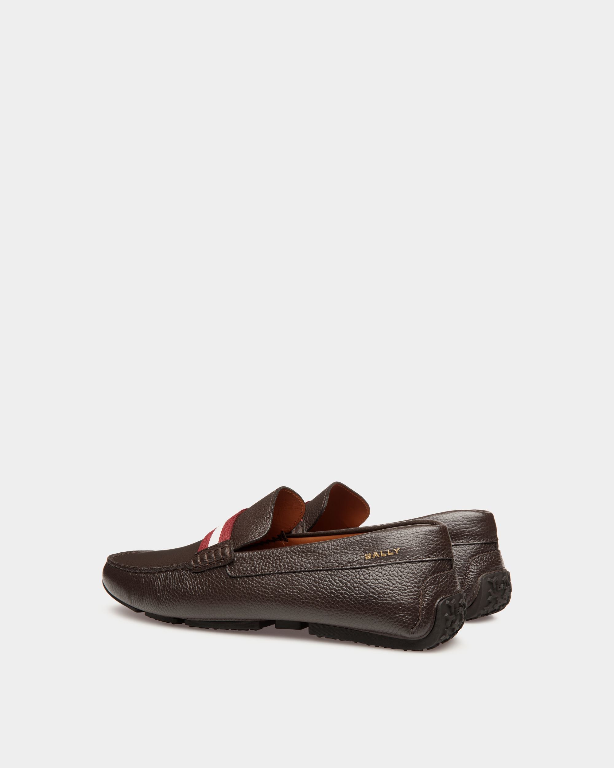 Pilot Driver In Brown Grained Leather - Herren - Bally - 03