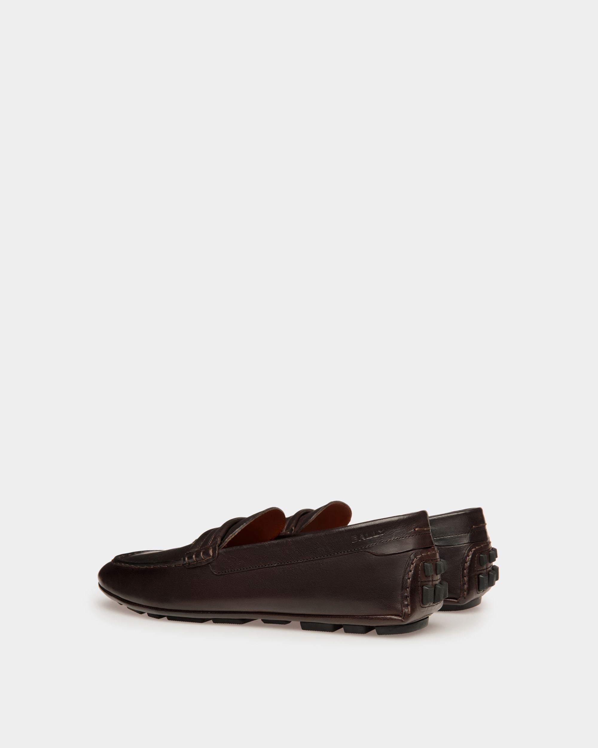 Chaussure Driver Kerbs En Cuir Ébène - Homme - Bally - 04