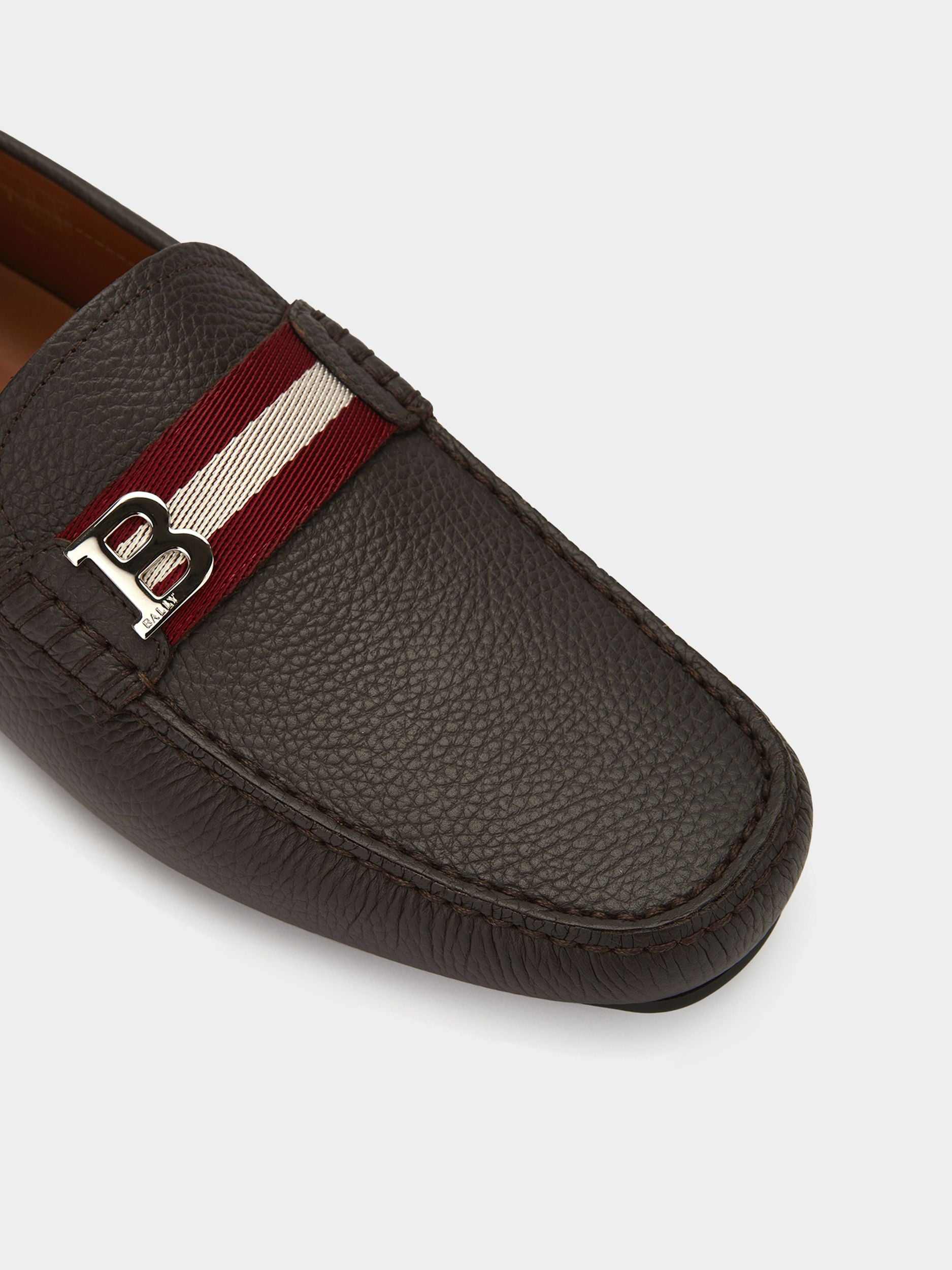 Mens Brown Driving Shoes - Homme - Bally - 05
