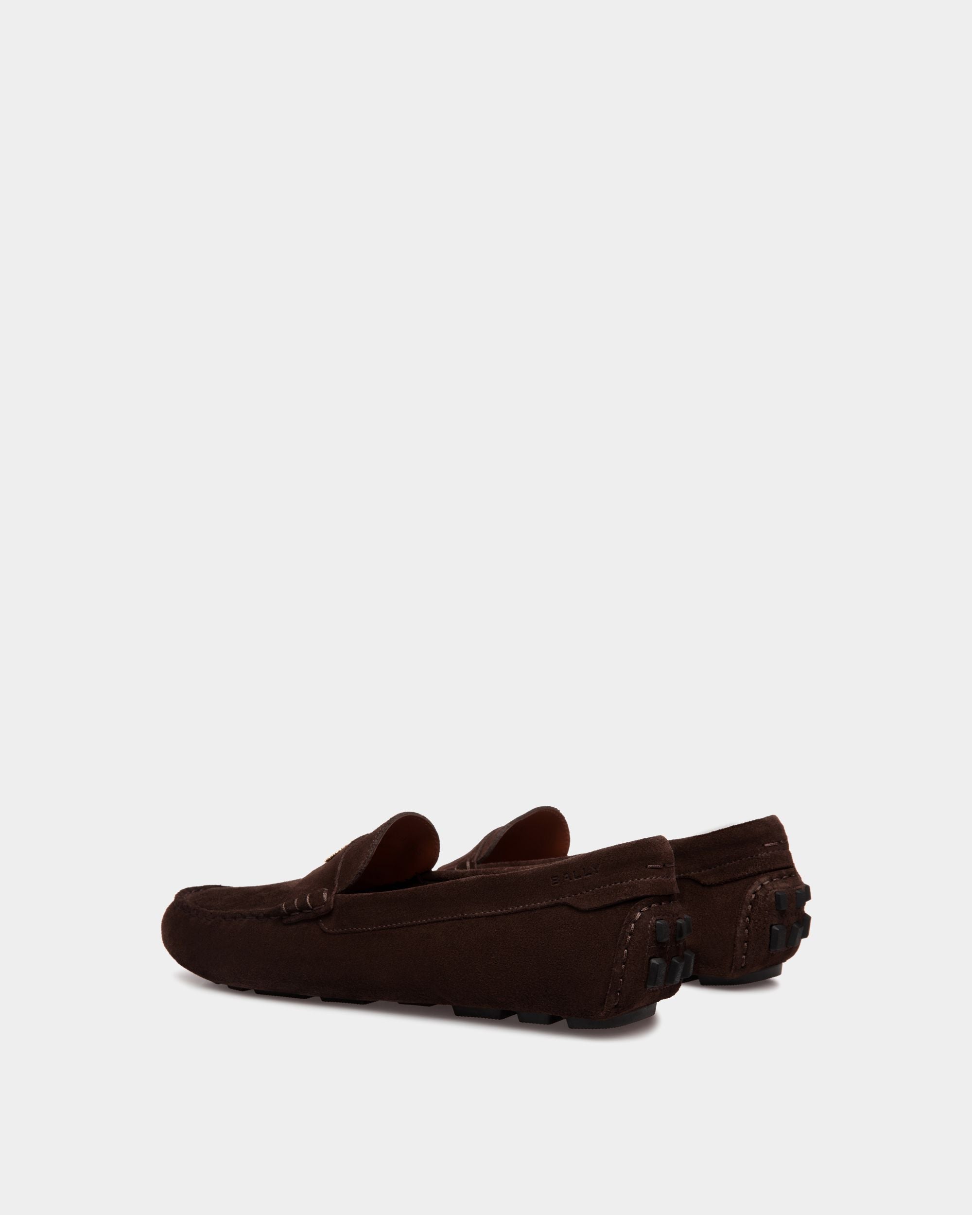 Kerbs Driver-Schuh Aus Veloursleder In Ebenholzschwarz - Herren - Bally - 04
