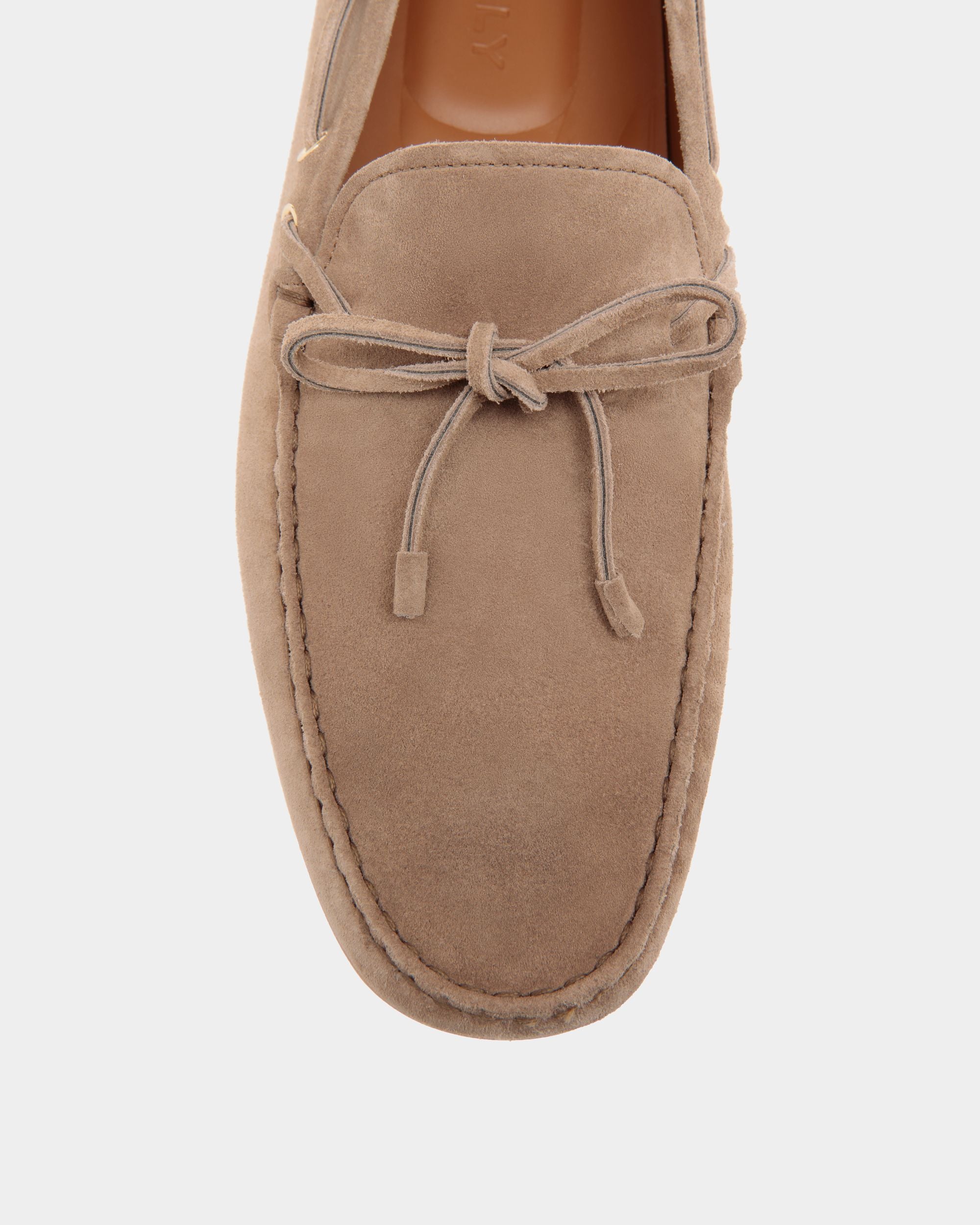 Chaussure Driver Clay En Daim Taupe - Homme - Bally - 05