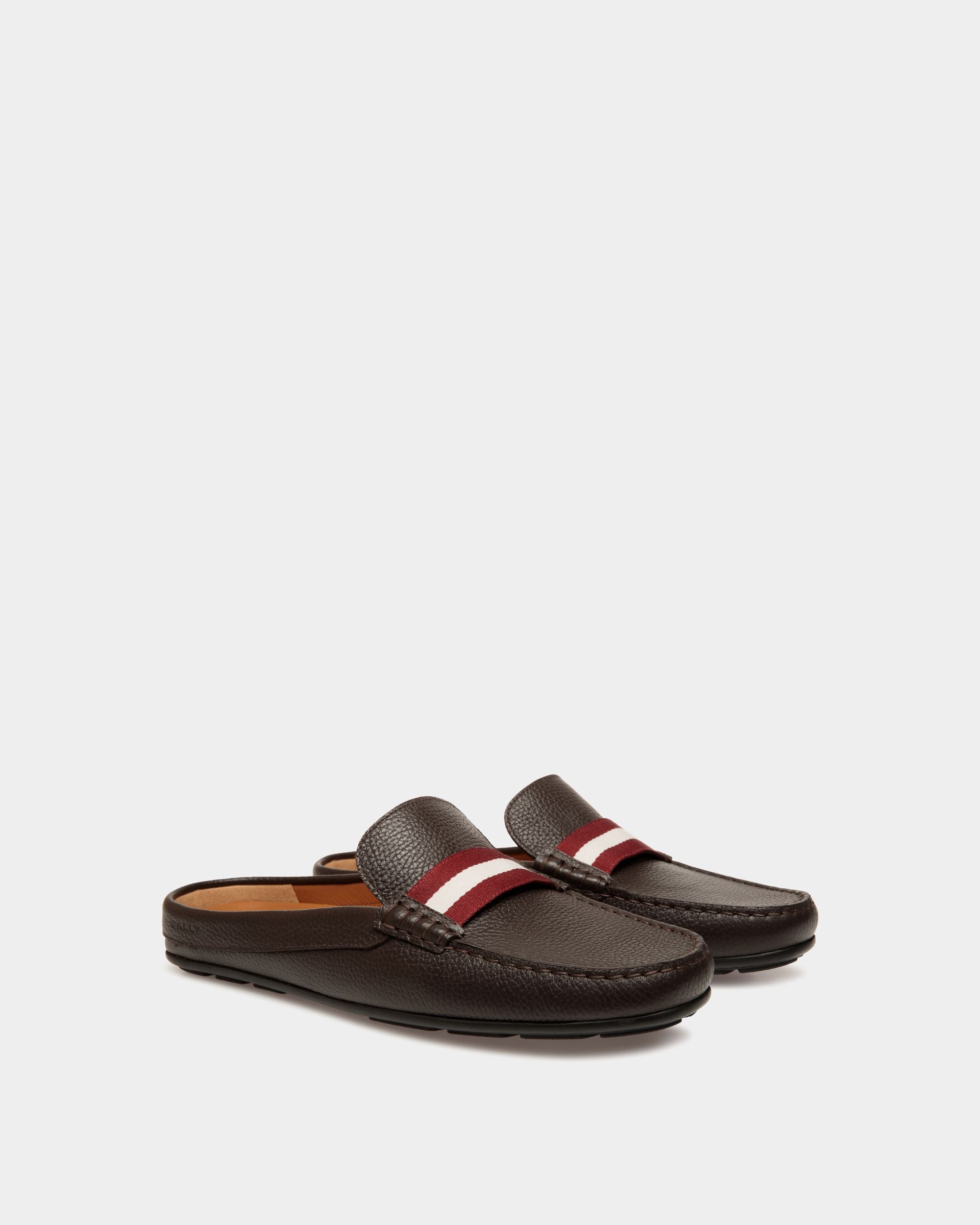 Clay Driver in Ebano Grained Leather - Herren - Bally - 02