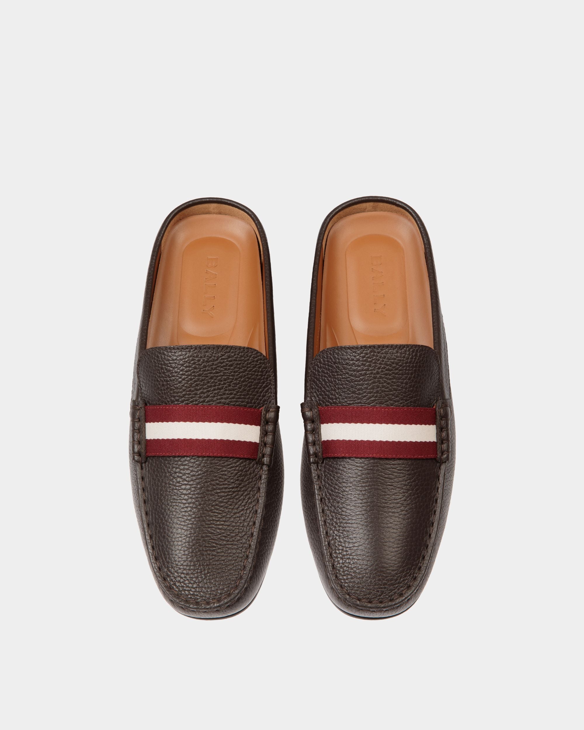 Clay Driver in Ebano Grained Leather - Herren - Bally - 04