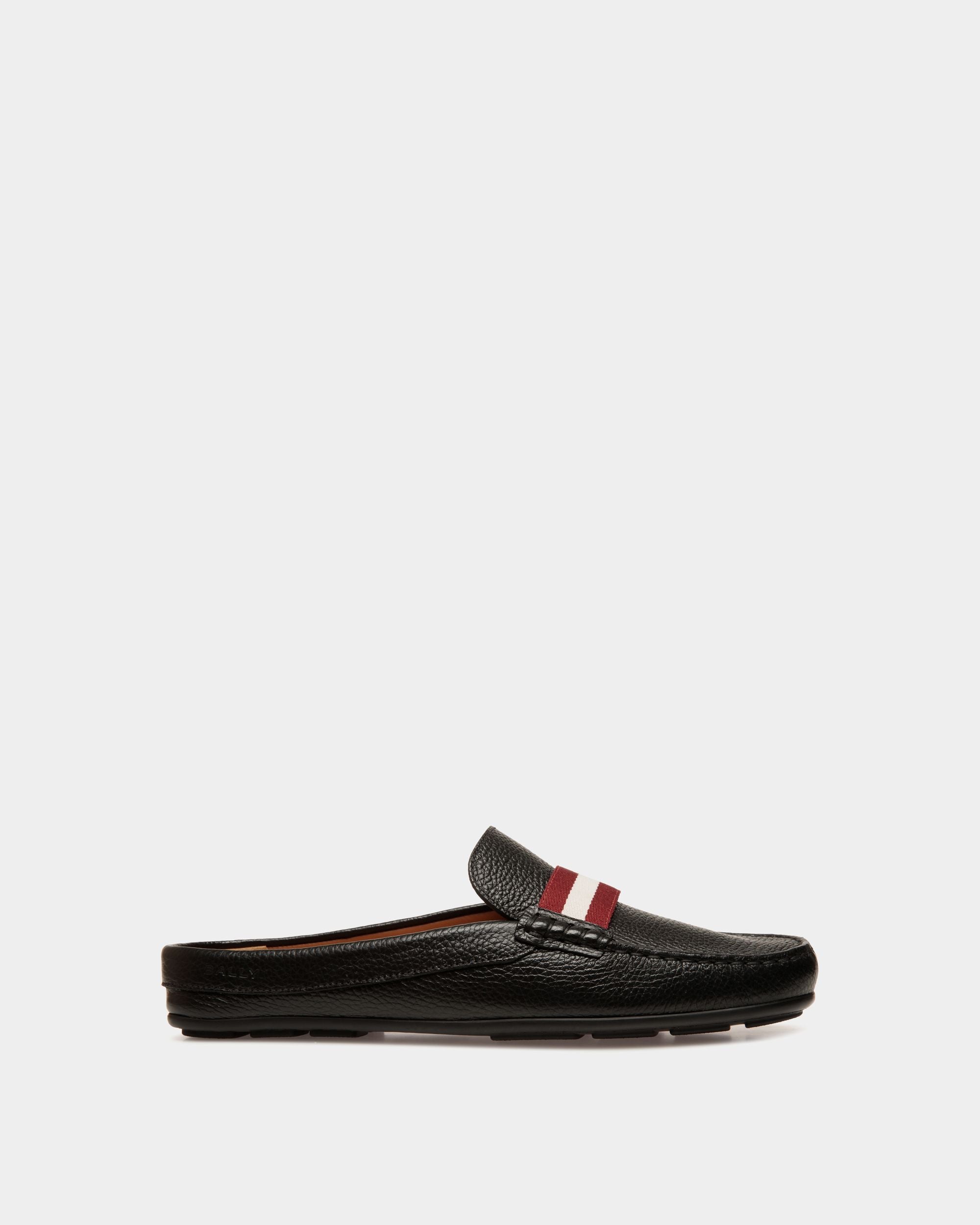 Clay Driver in Black Grained Leather - Homme - Bally - 01