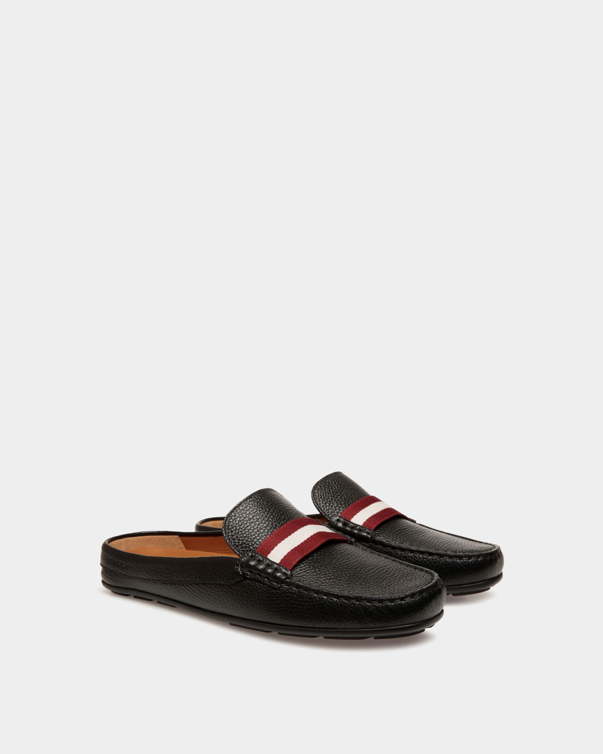 Clay Driver in Black Grained Leather - Homme - Bally - 02
