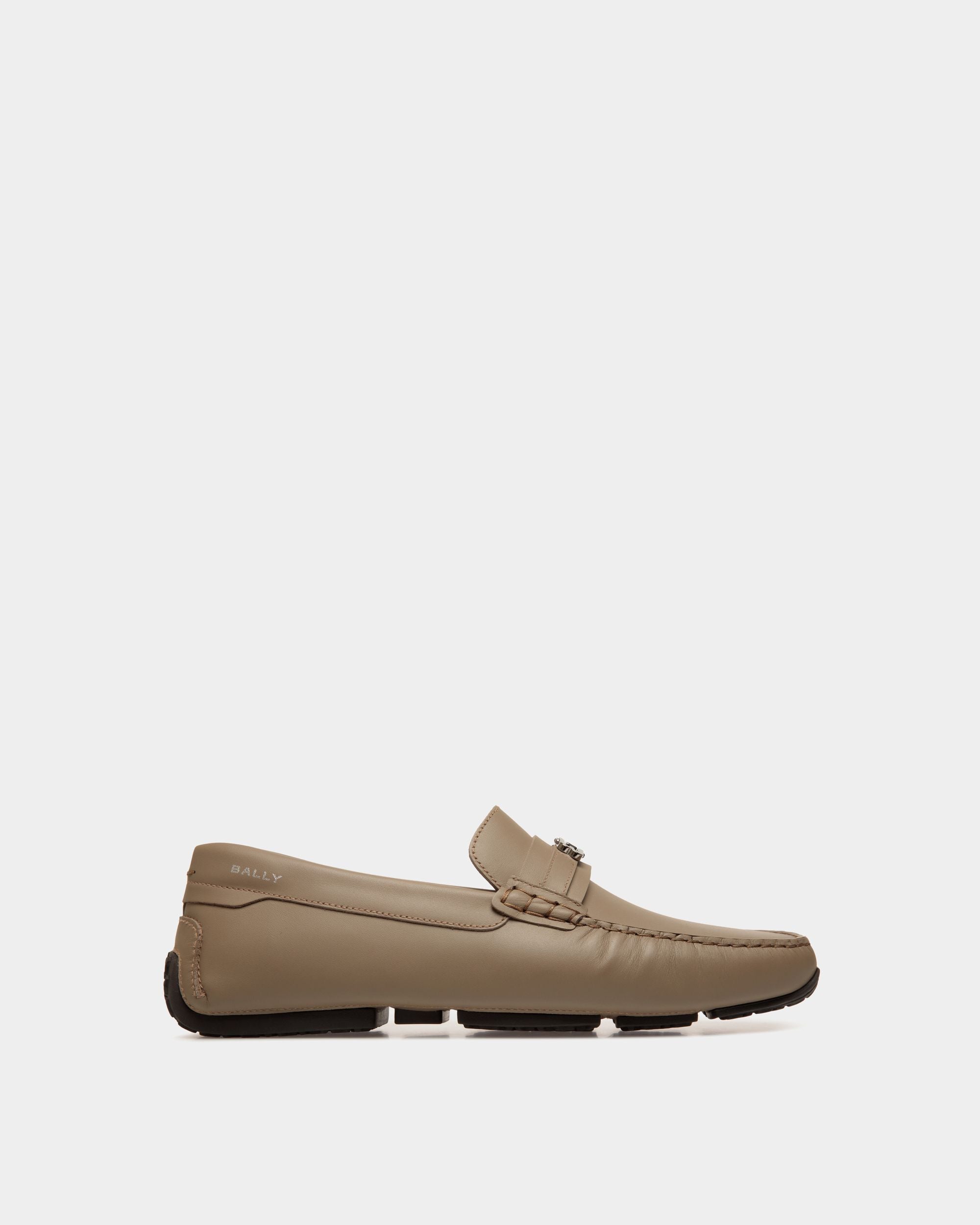 Pilot Driver in Taupe Leather - Homme - Bally - 01