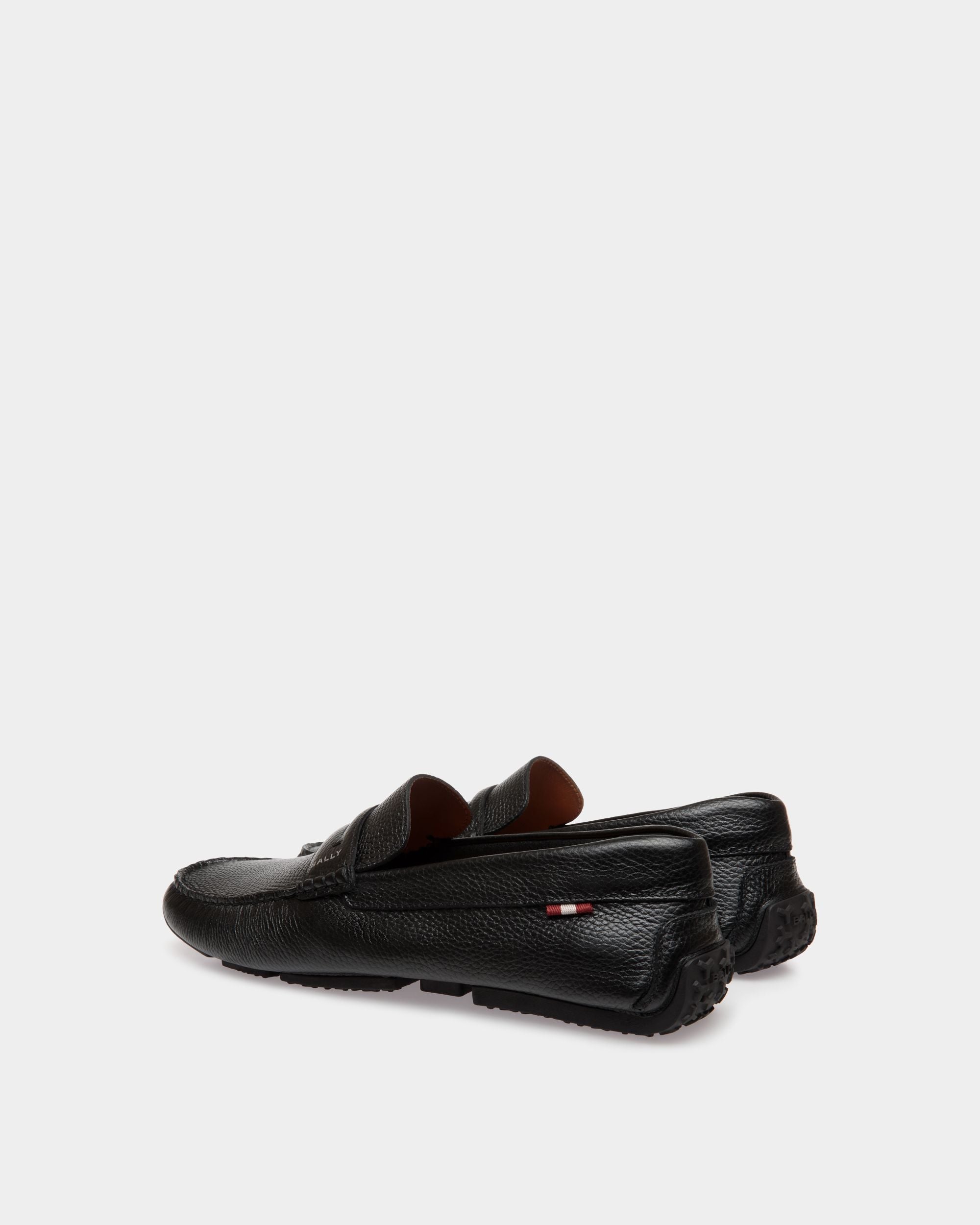Zapato Driver Pilot De Piel Granulada Negra - Hombre - Bally - 03