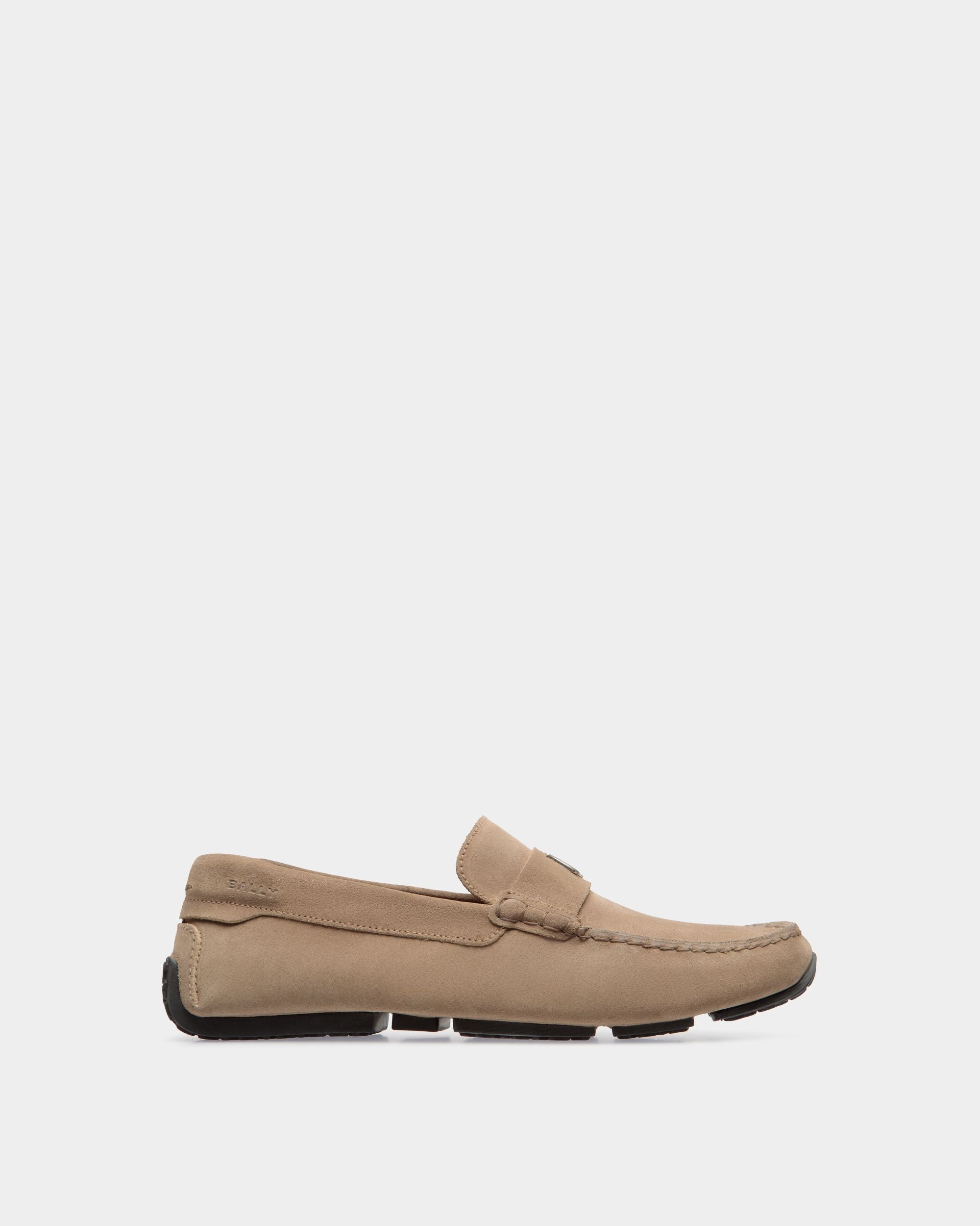 Pilot Driver in Taupe Suede - Homme - Bally - 01