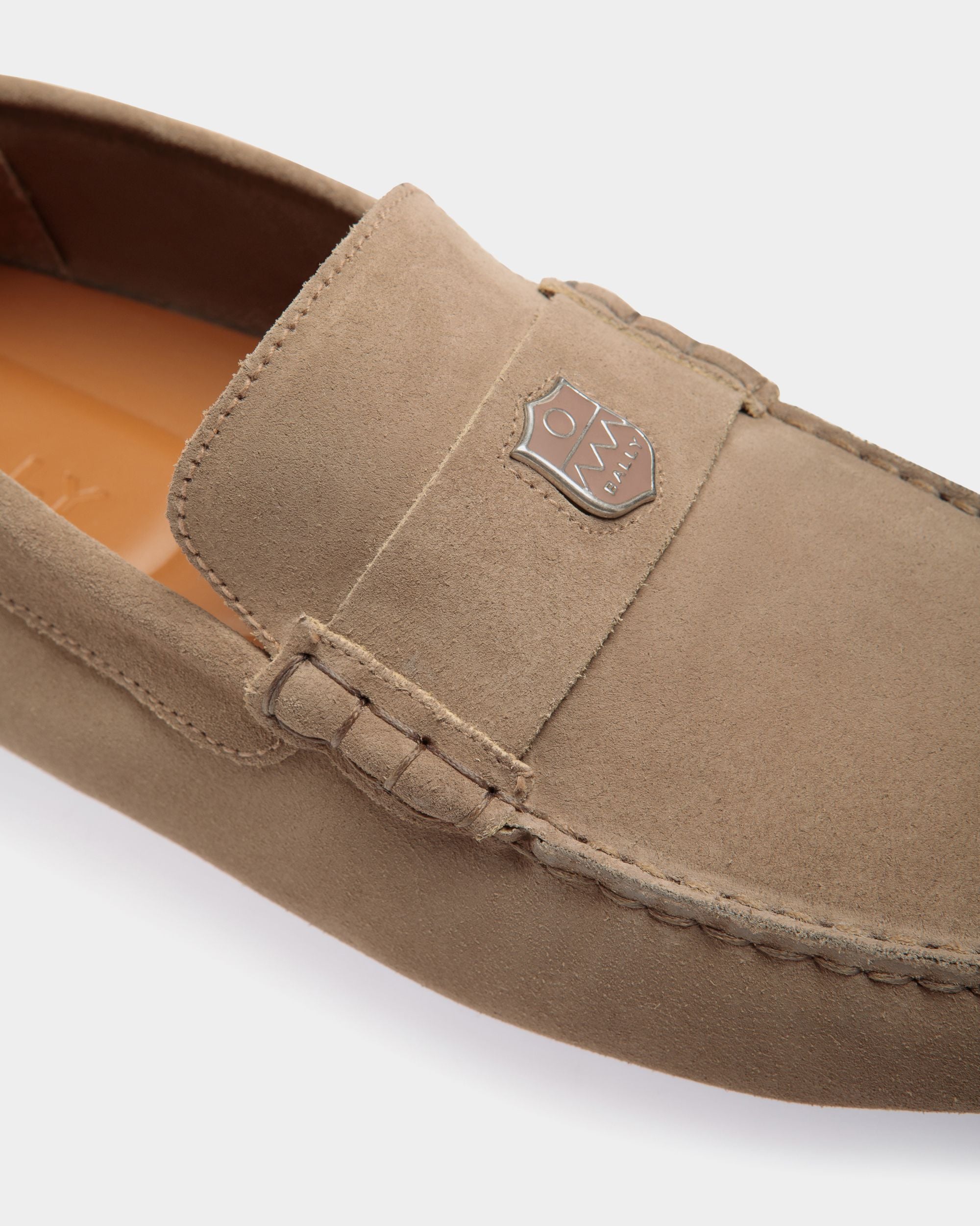 Pilot Driver in Taupe Suede - Homme - Bally - 05