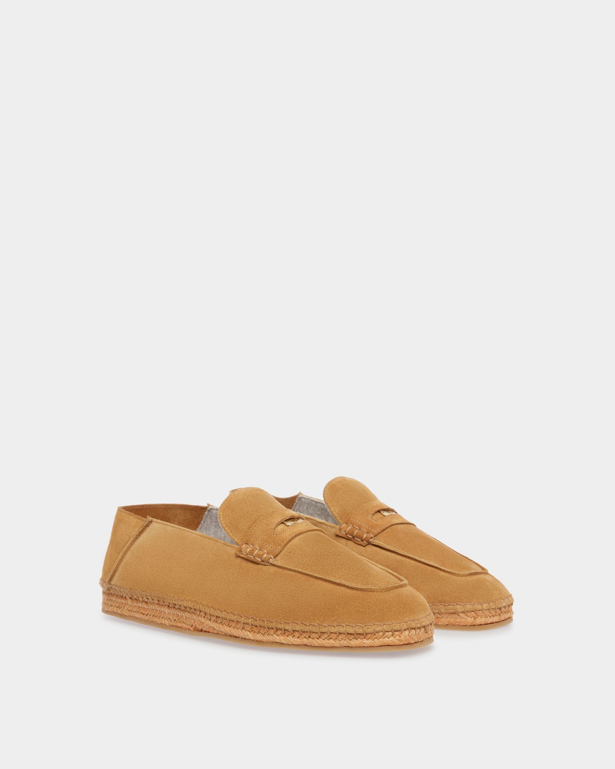 Espadrille Karakas En Cuir Couleur Sable - Homme - Bally - 02
