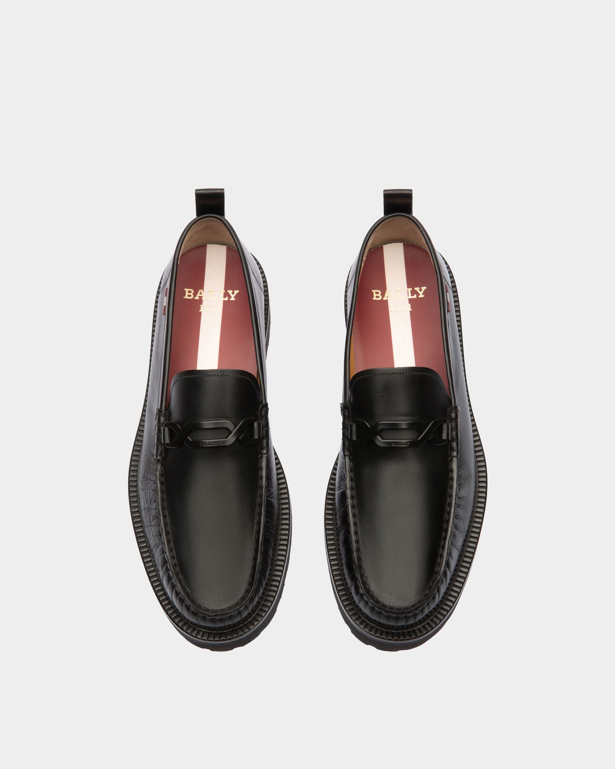 Novian Mokassins Aus Schwarzem Leder - Herren - Bally - 02