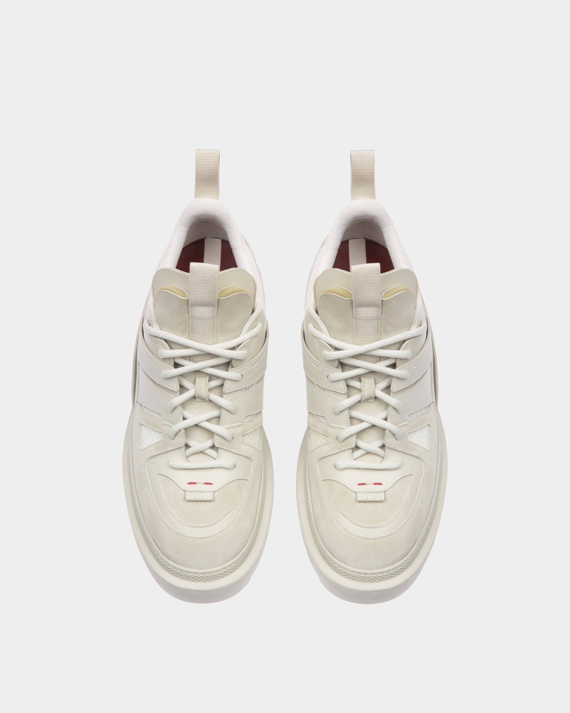 Vailont Derbies En Cuir Blanc Poussiéreux - Homme - Bally - 02