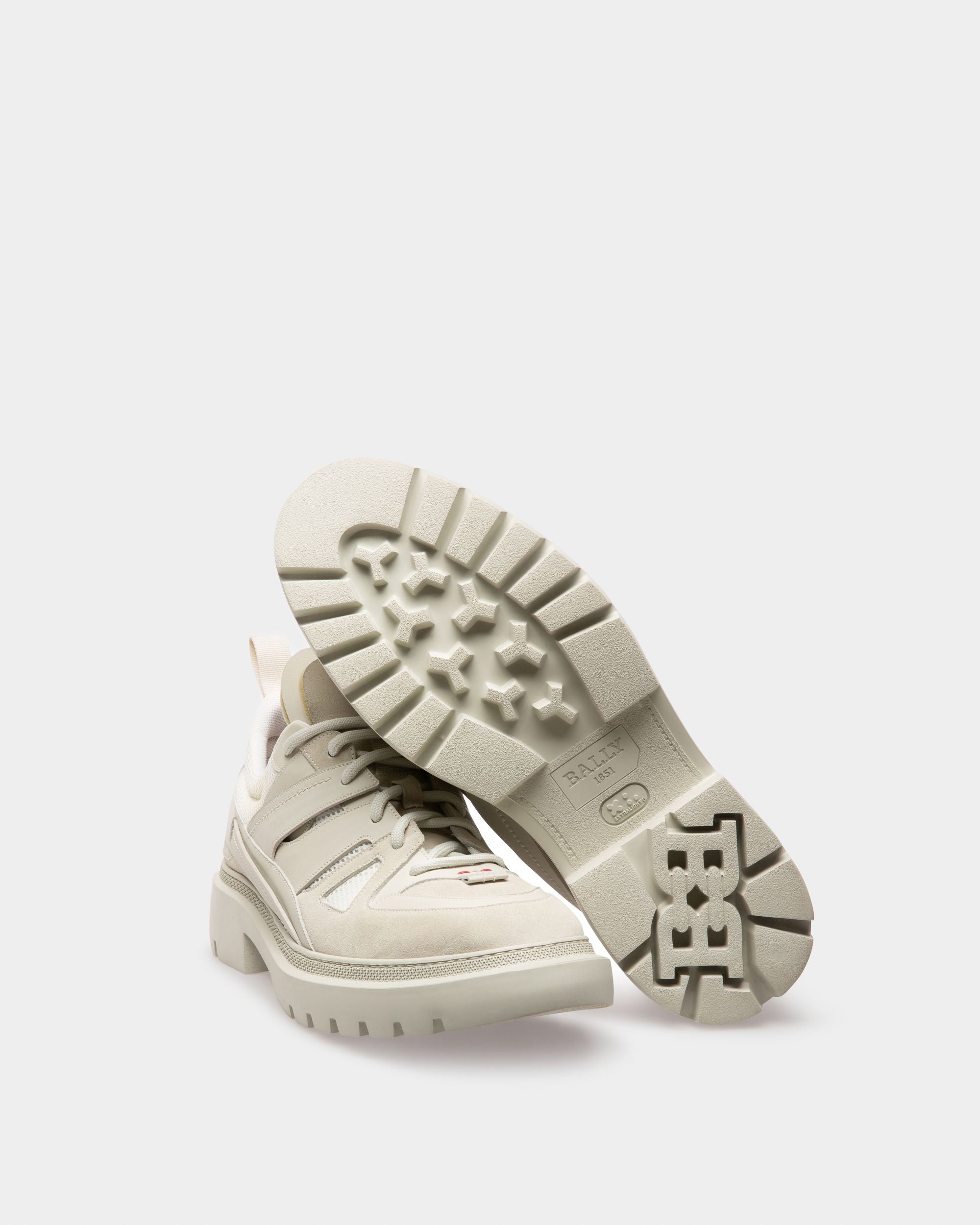 Vailont Derbies En Cuir Blanc Poussiéreux - Homme - Bally - 05