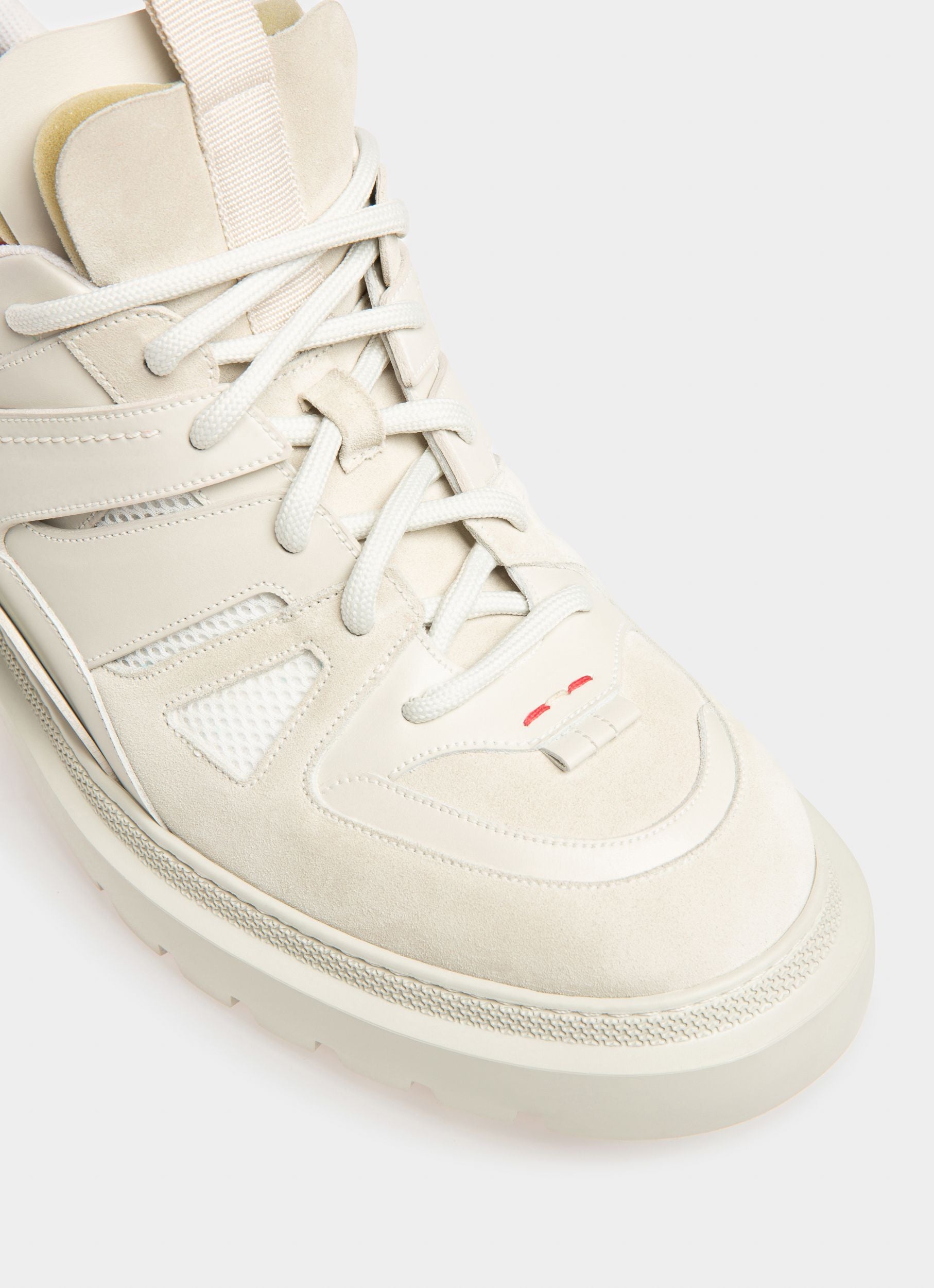 Vailont Derbies En Cuir Blanc Poussiéreux - Homme - Bally - 06